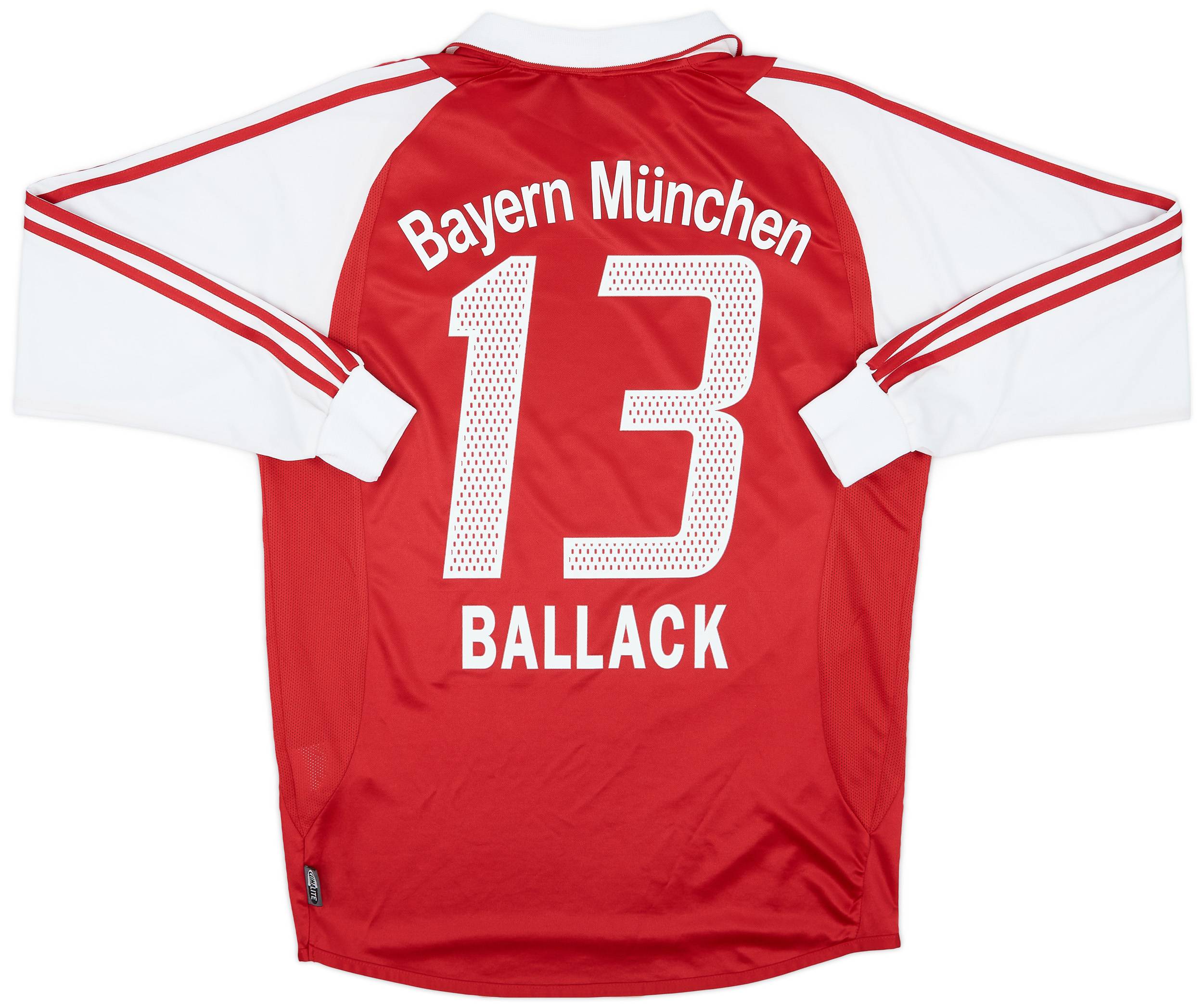 2003-04 Bayern Munich Home L/S Shirt Ballack #13 - 8/10 - (S)