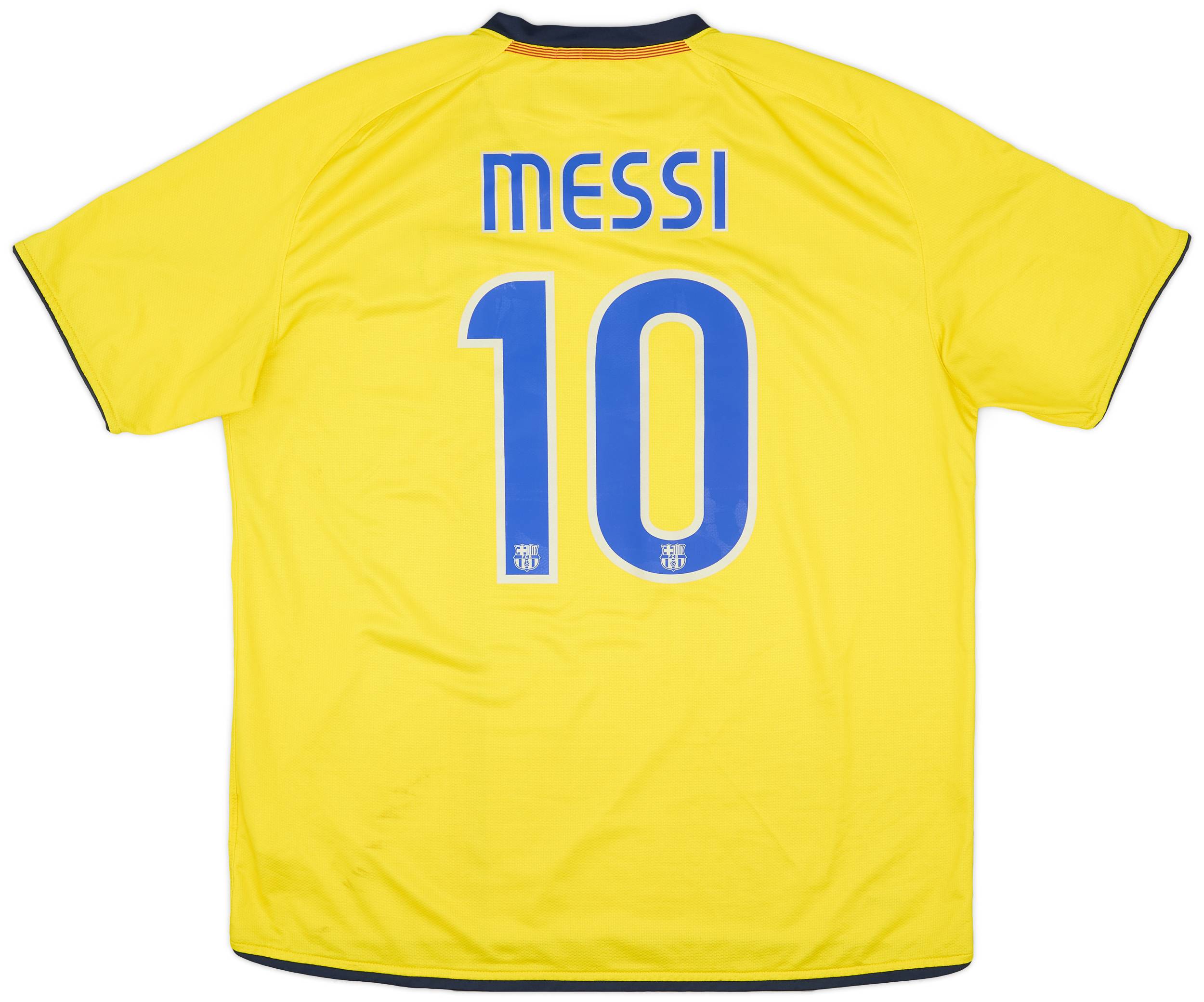 2008-10 Barcelona Away Shirt Messi #10 - 5/10 - (XL)