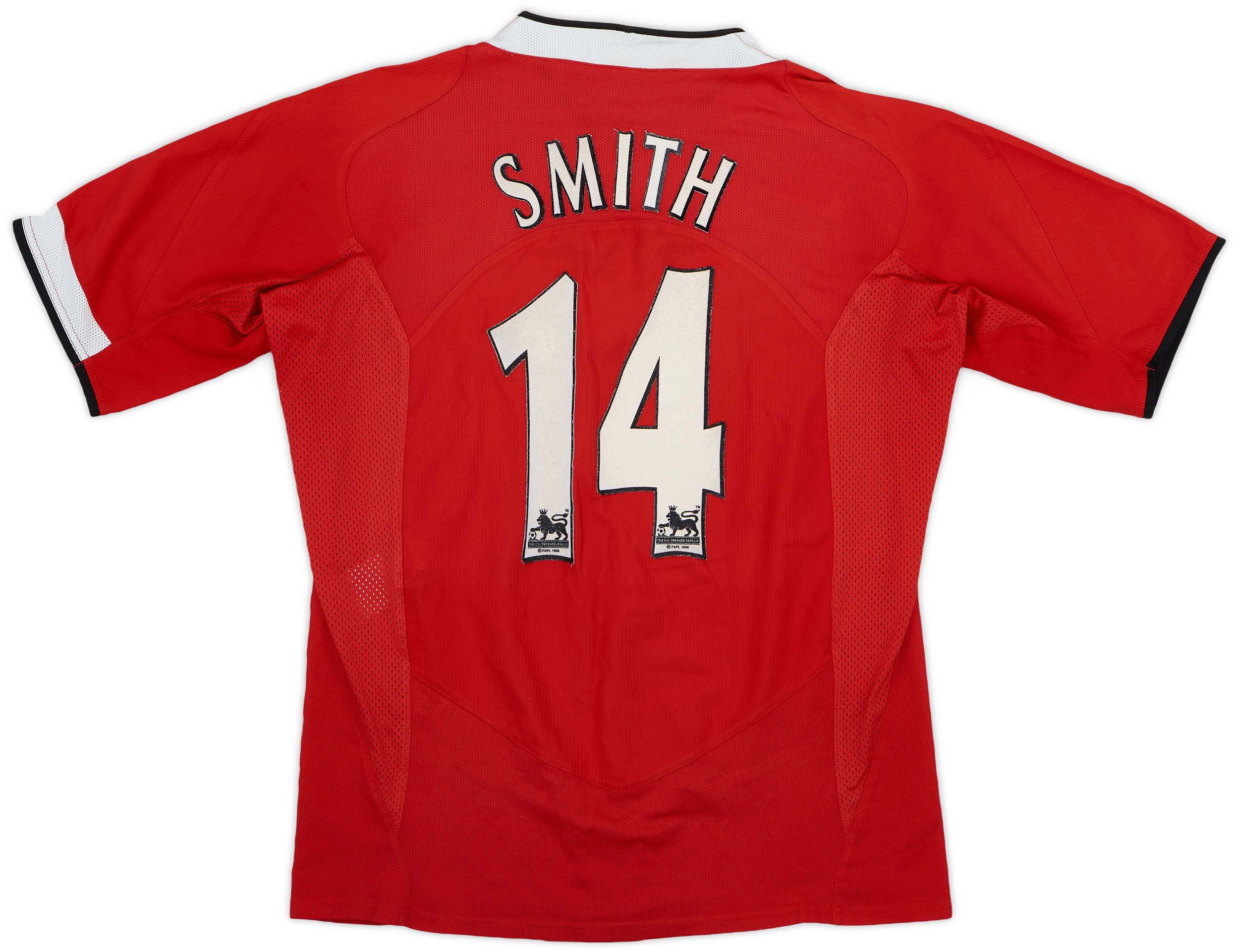 2004-06 Manchester United Home Shirt Smith #14 - 5/10 - (S)