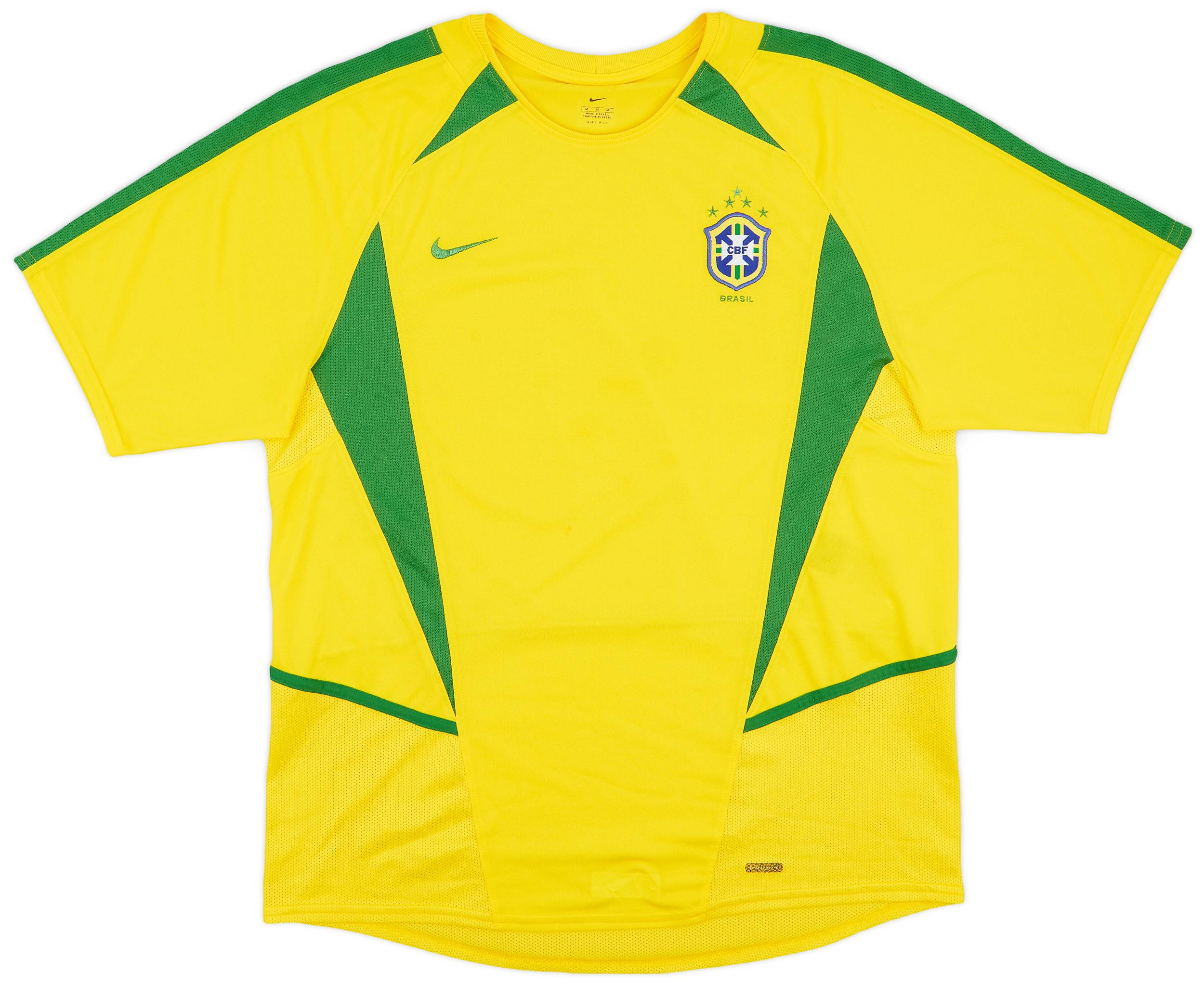 2002-04 Brazil Home Shirt - 6/10 - (M)