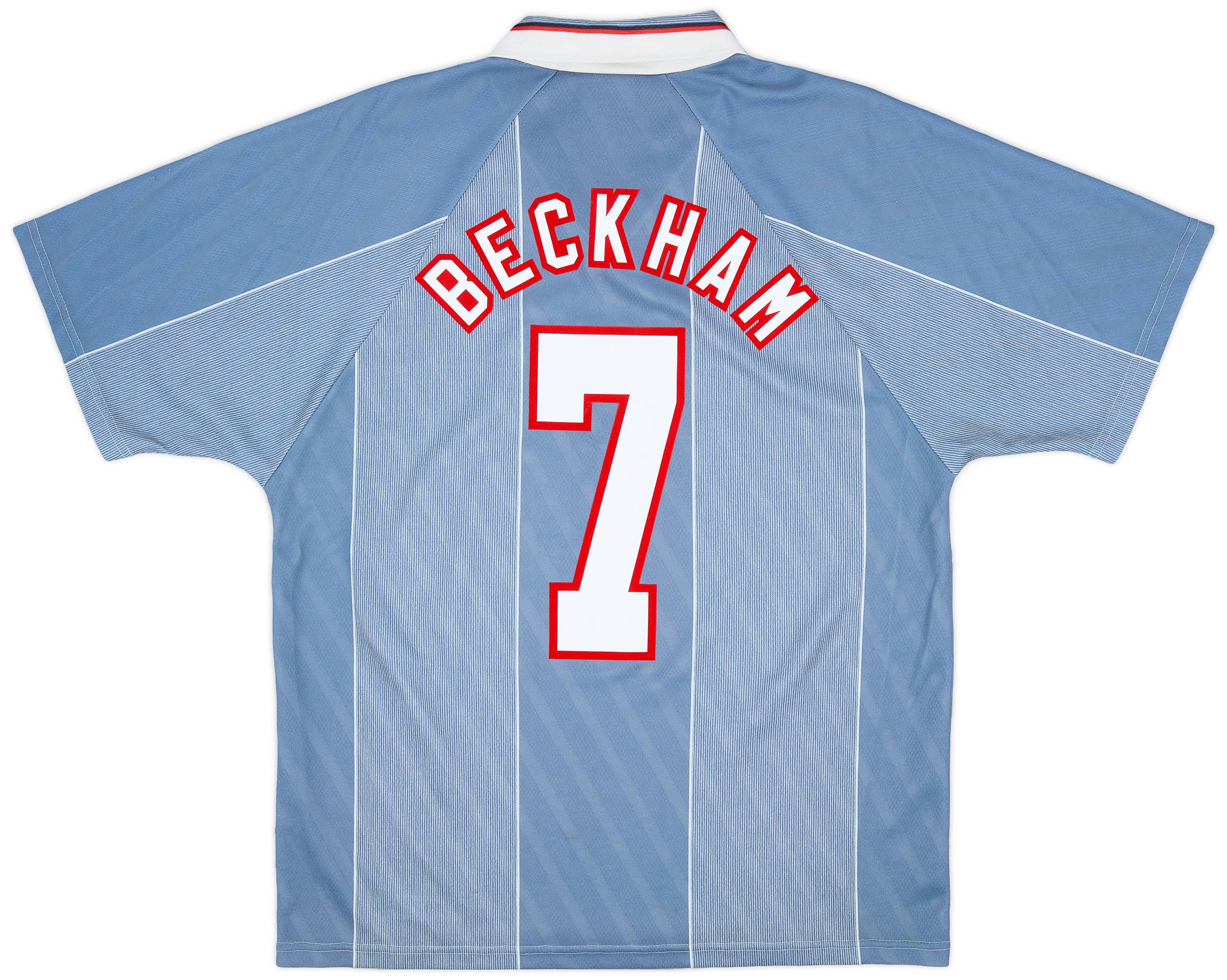 1996-97 England Away Shirt Beckham #7 9/10 (L)