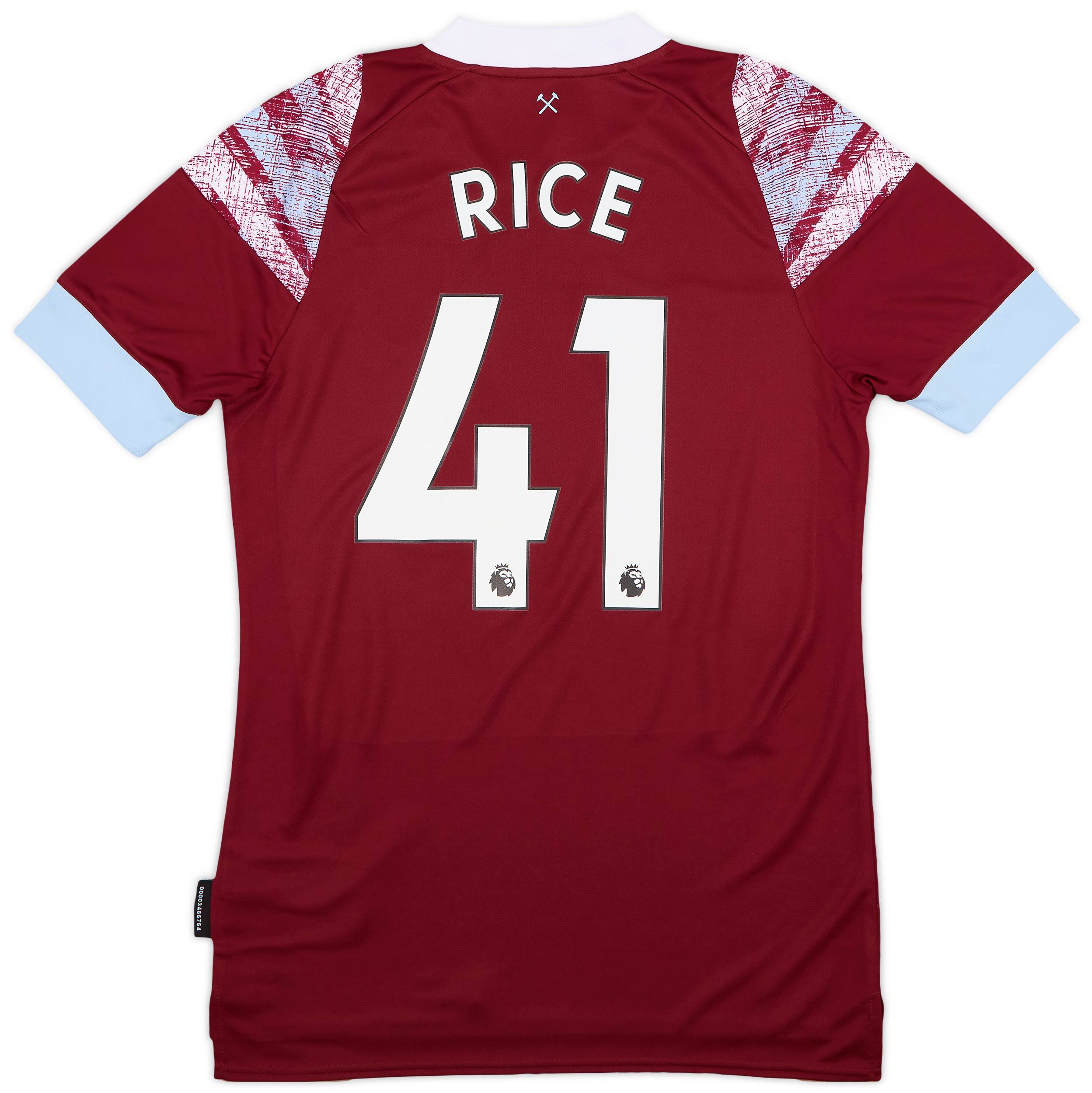 2022-23 West Ham Home Shirt Rice #41 (S)