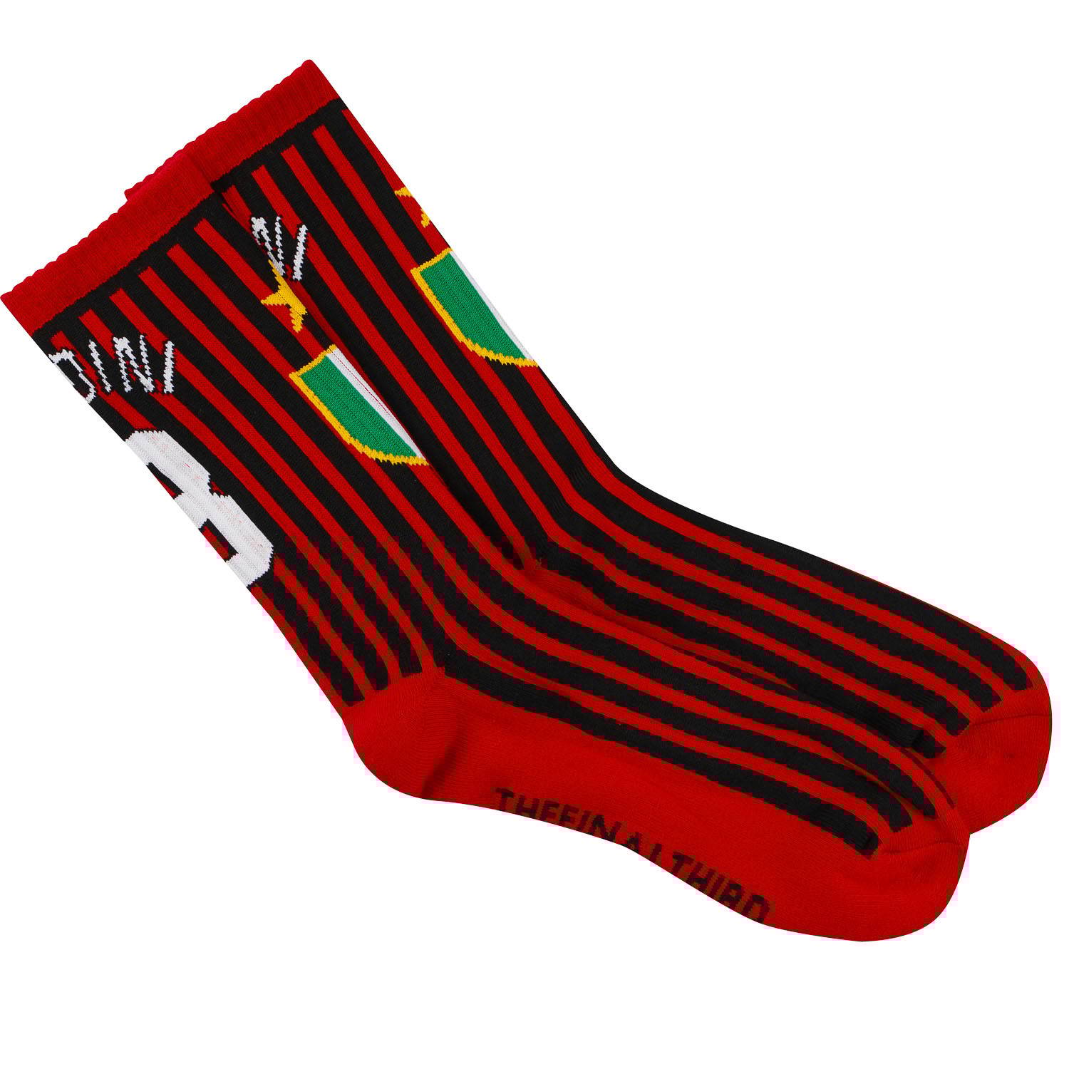 1999-00 AC Milan Maldini #3 Centenary Home Crew Socks