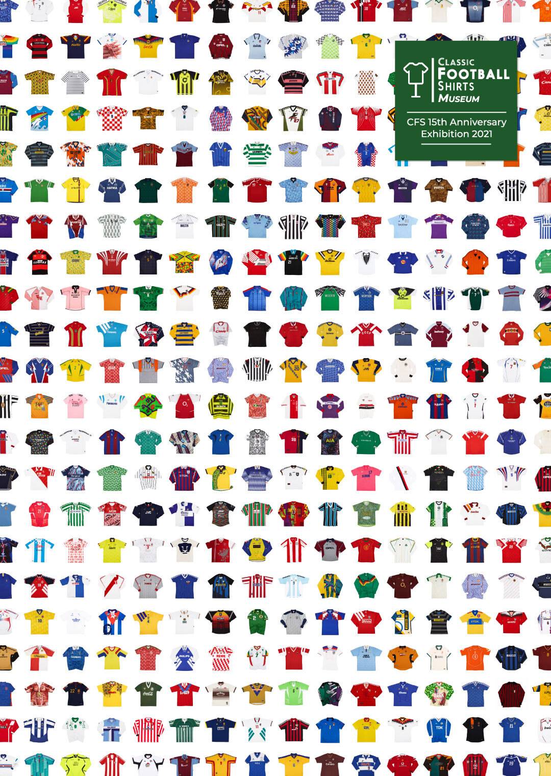 2021 Classic Football Shirts Museum 15th Anniversary Exhibition A2 Poster