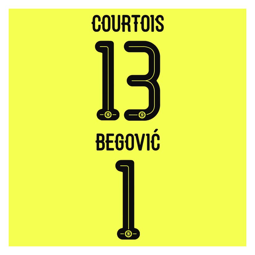 2015-16 Chelsea Yellow GK European Name Set