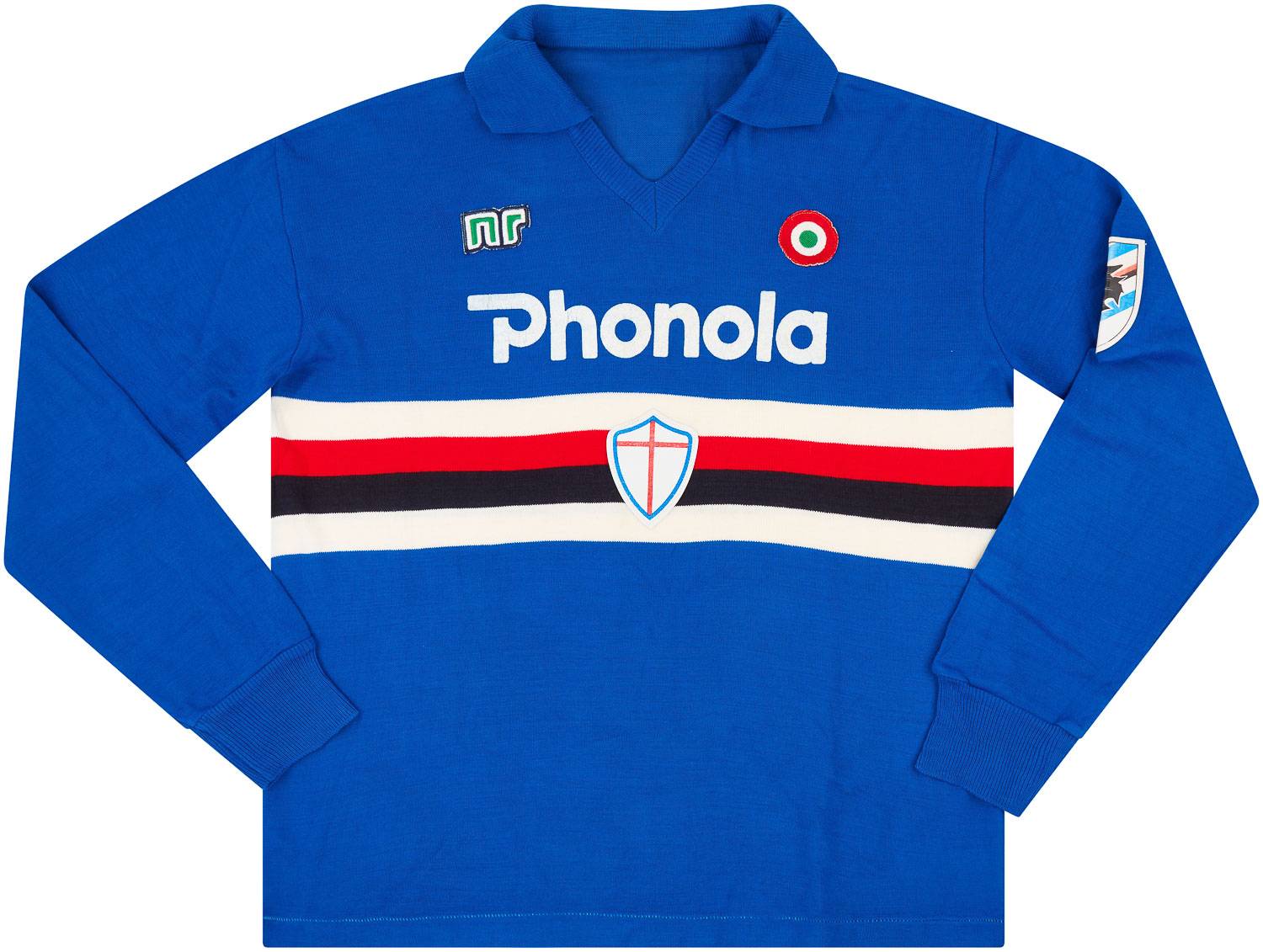 1985 86 Sampdoria L S Home Shirt Excellent L