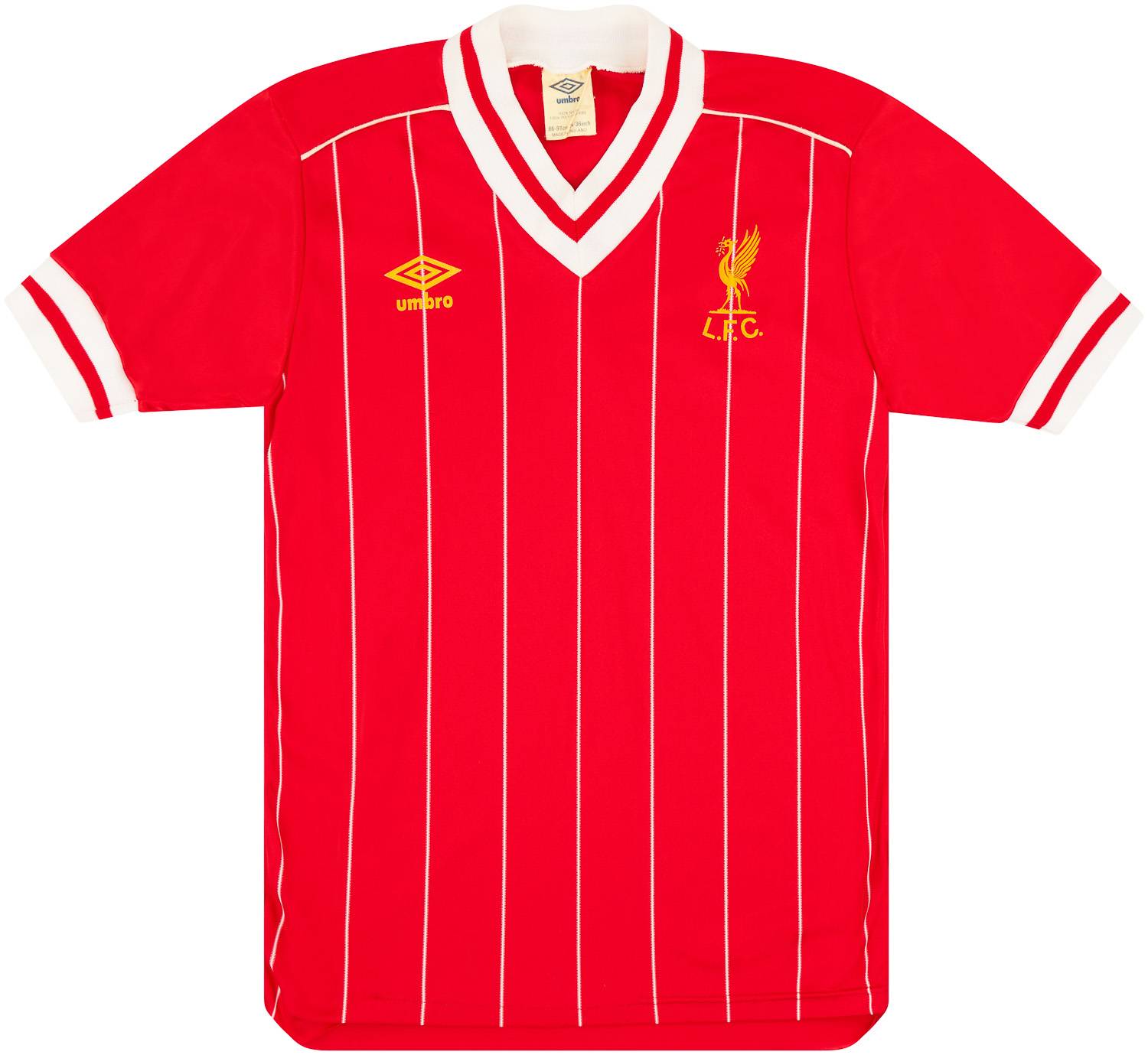 1982 85 Liverpool Home Shirt 6 10 S