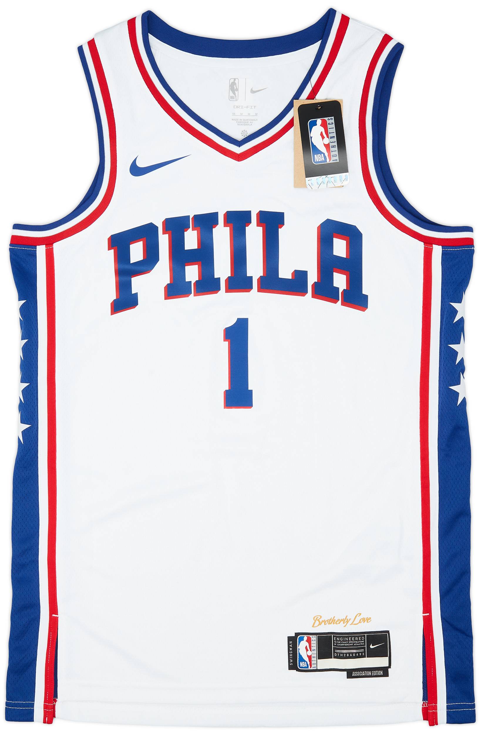 2022-23 Philadelphia 76ers Harden #1 Nike Swingman Home Jersey (M)