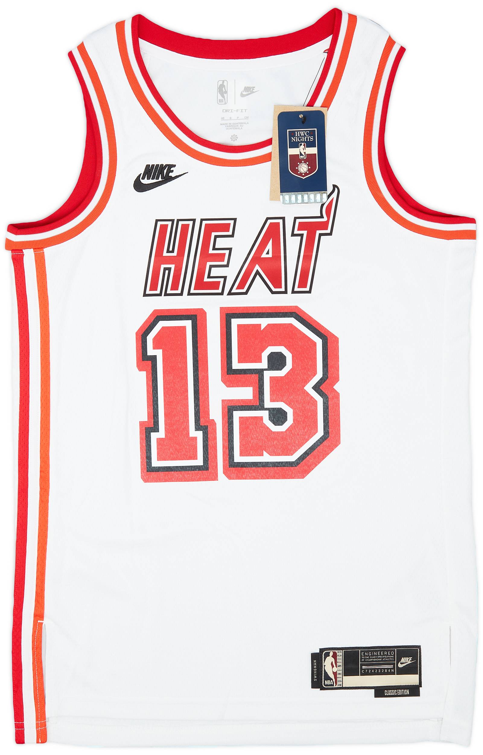 2022-23 Miami Heat Adebayo #13 Nike Swingman Classic Jersey (L)