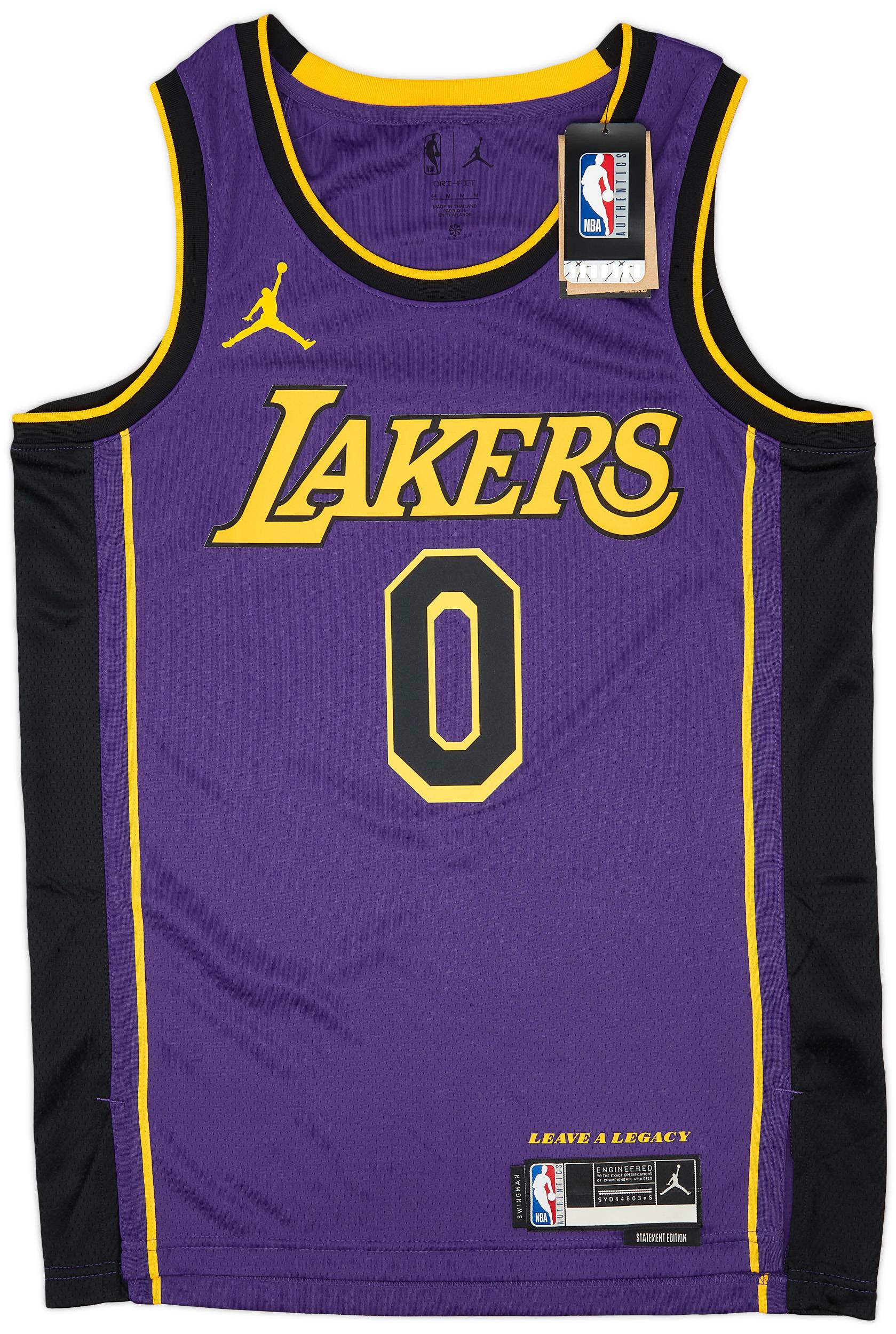 2022 23 LA Lakers Westbrook 0 Jordan Swingman Alternate Jersey M