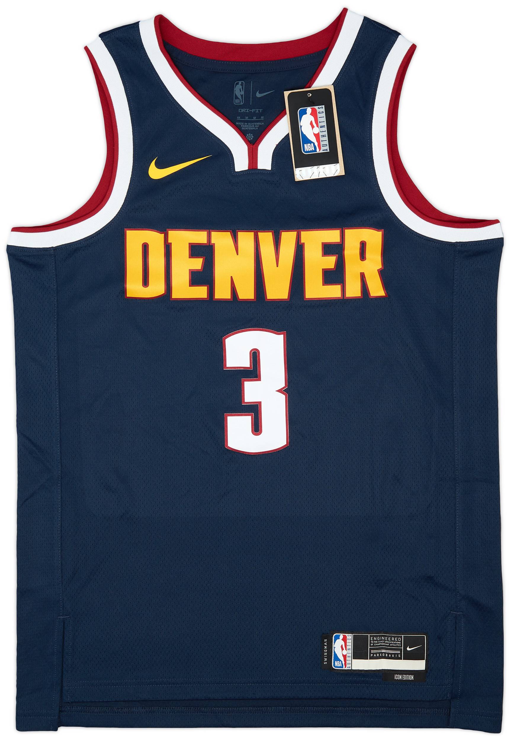 2021 23 Denver Nuggets Hyland 3 Nike Swingman Away Jersey M