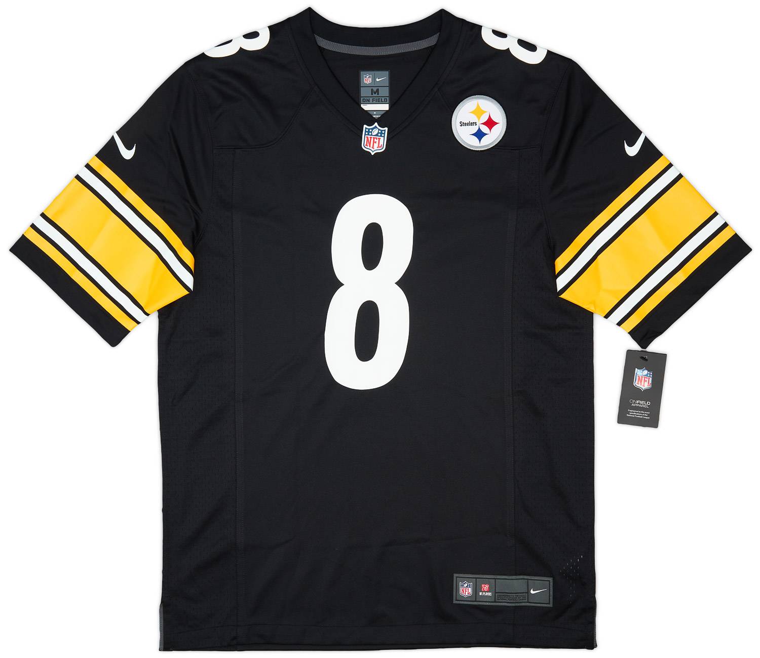 2022 23 Pittsburgh Steelers Pickett 8 Nike Game Home Jersey M