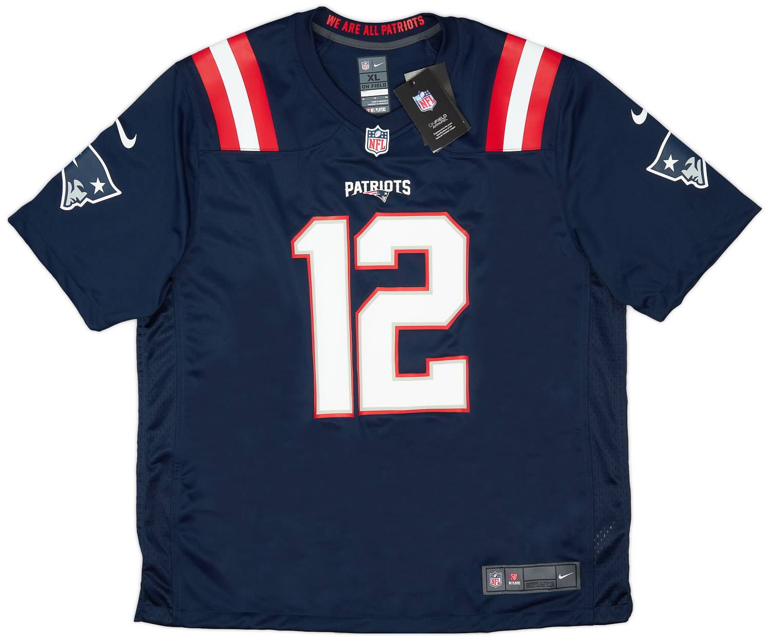 完璧すぎるが故三度も England New 2016-19 Patriots Alternate Game Nike #12 Brady 記念グッズ