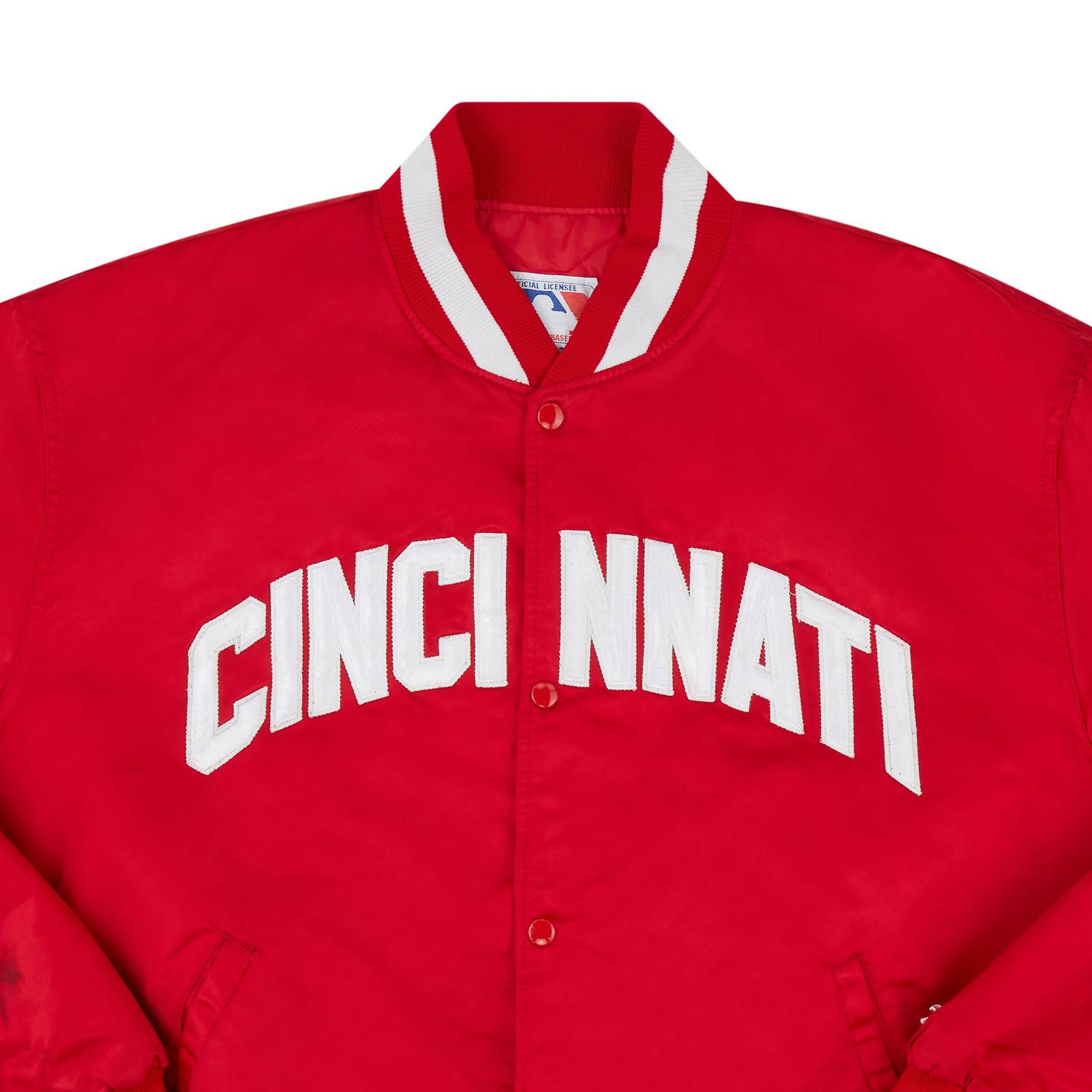 1990s Cincinnati Reds Starter Satin Varsity Jacket (Very Good) XXL