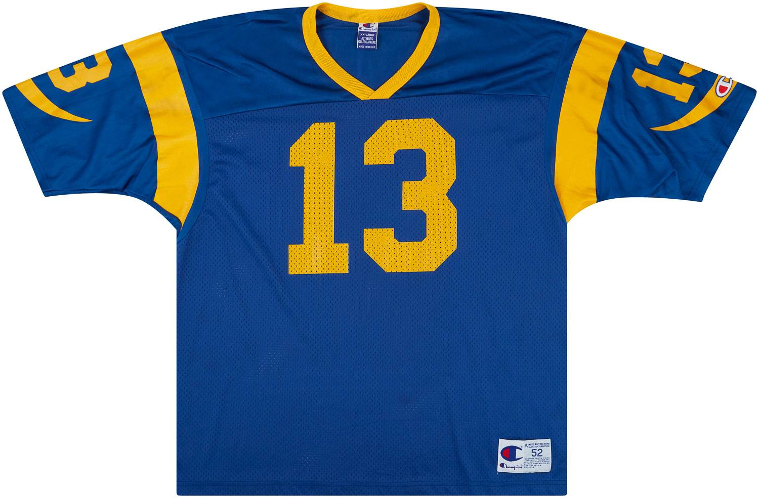 1998-99 St. Louis Rams Warner #13 Champion Home Jersey (Very Good) XXL