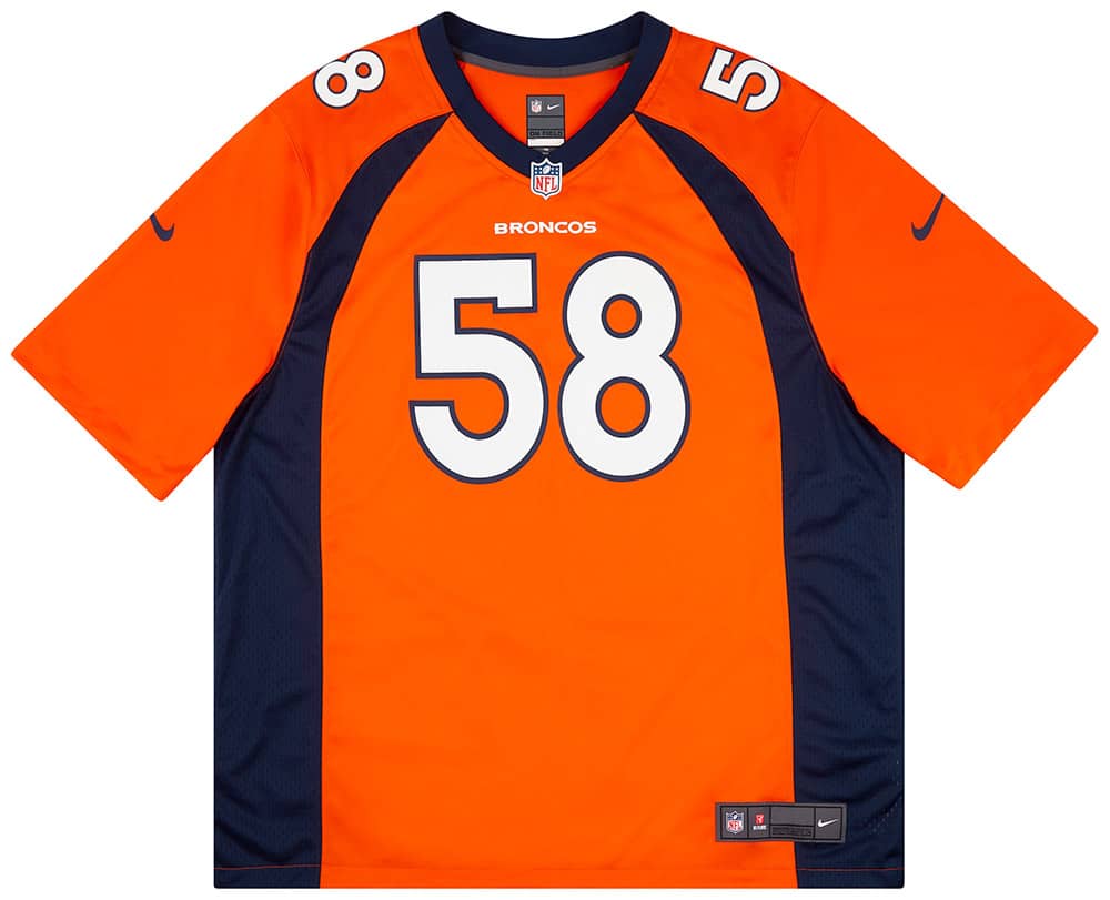 2013 18 Denver Broncos Miller 58 Nike Game Home Jersey Excellent XXL