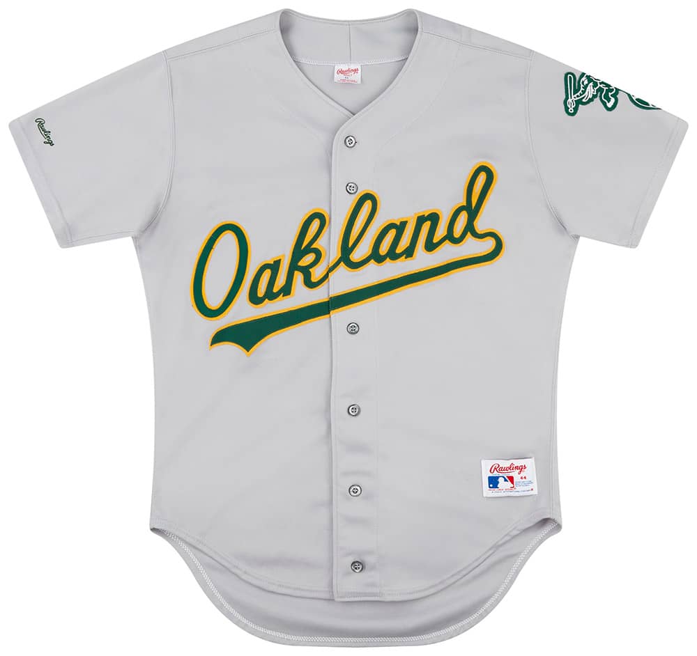 1990 91 Oakland Athletics Authentic Rawlings Away Jersey Excellent L