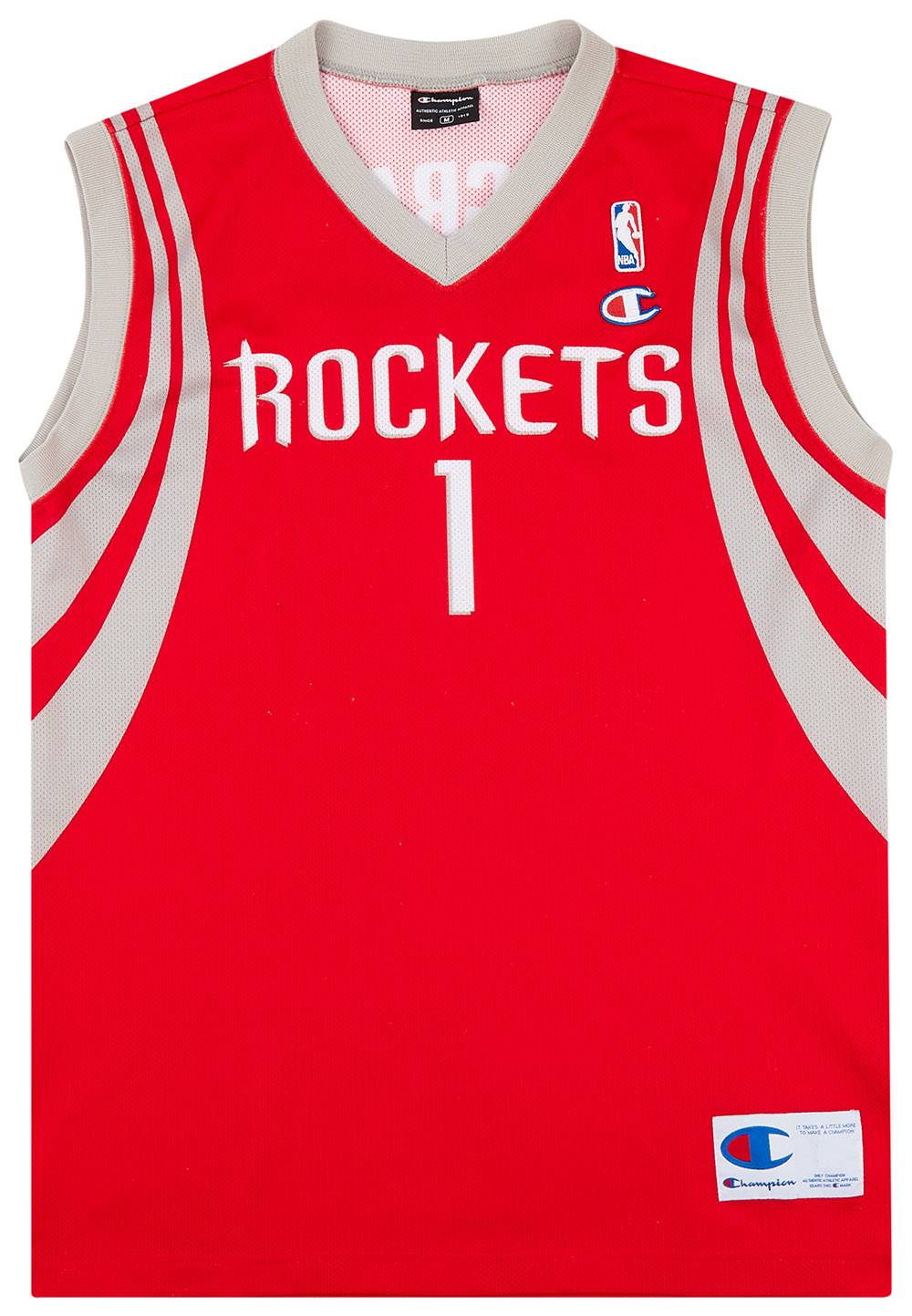 2004-10 Houston Rockets McGrady #1 Champion Away Jersey (Excellent) M