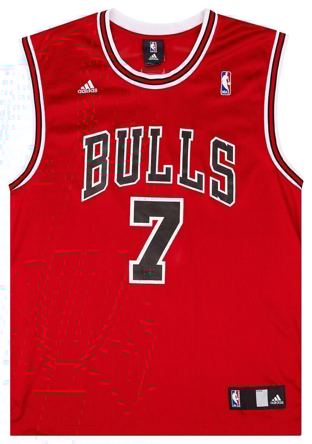 2006 09 Chicago Bulls Gordon 7 adidas Away Jersey Very Good L