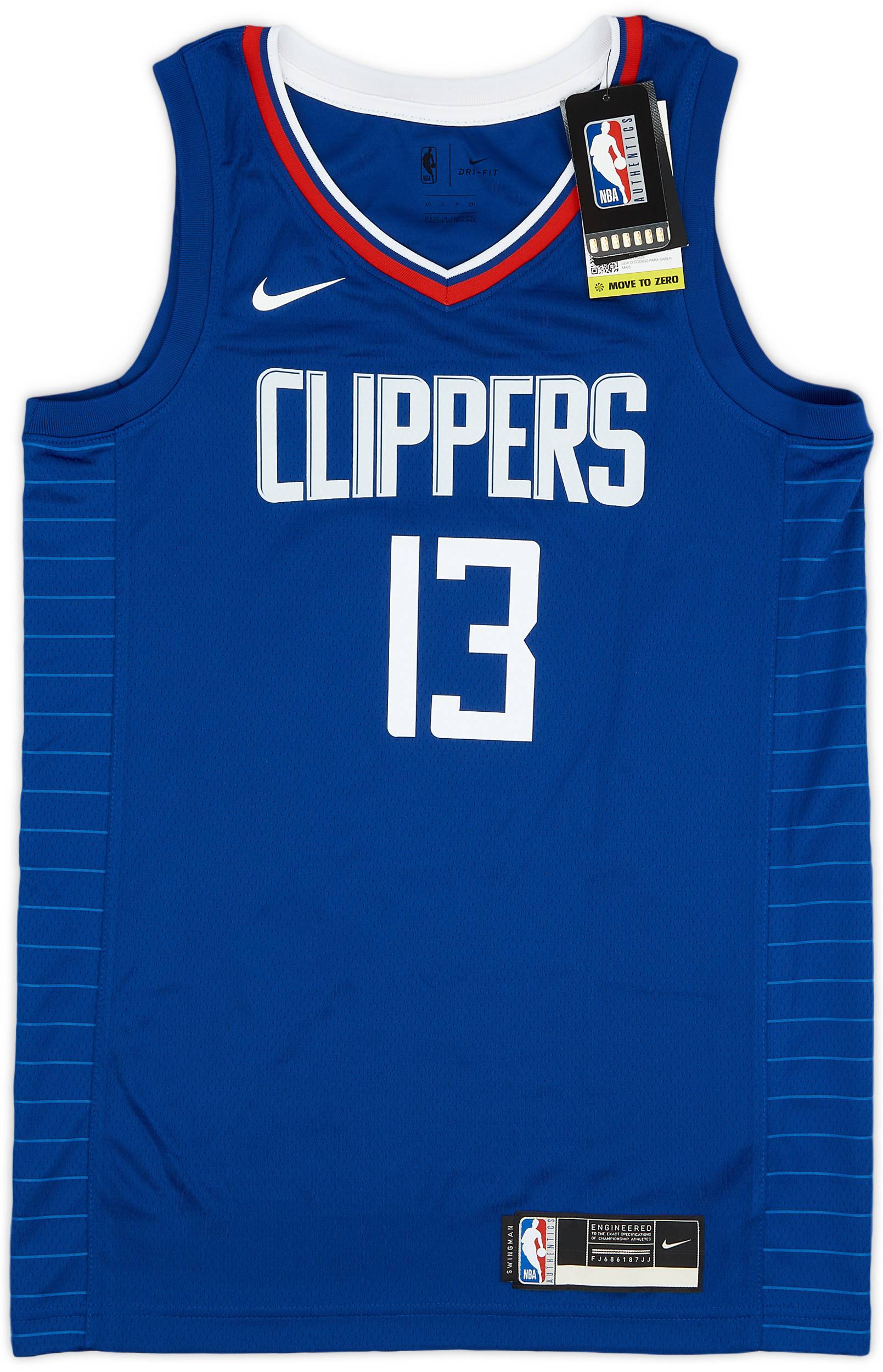 2019 23 LA Clippers George 13 Nike Swingman Away Jersey S