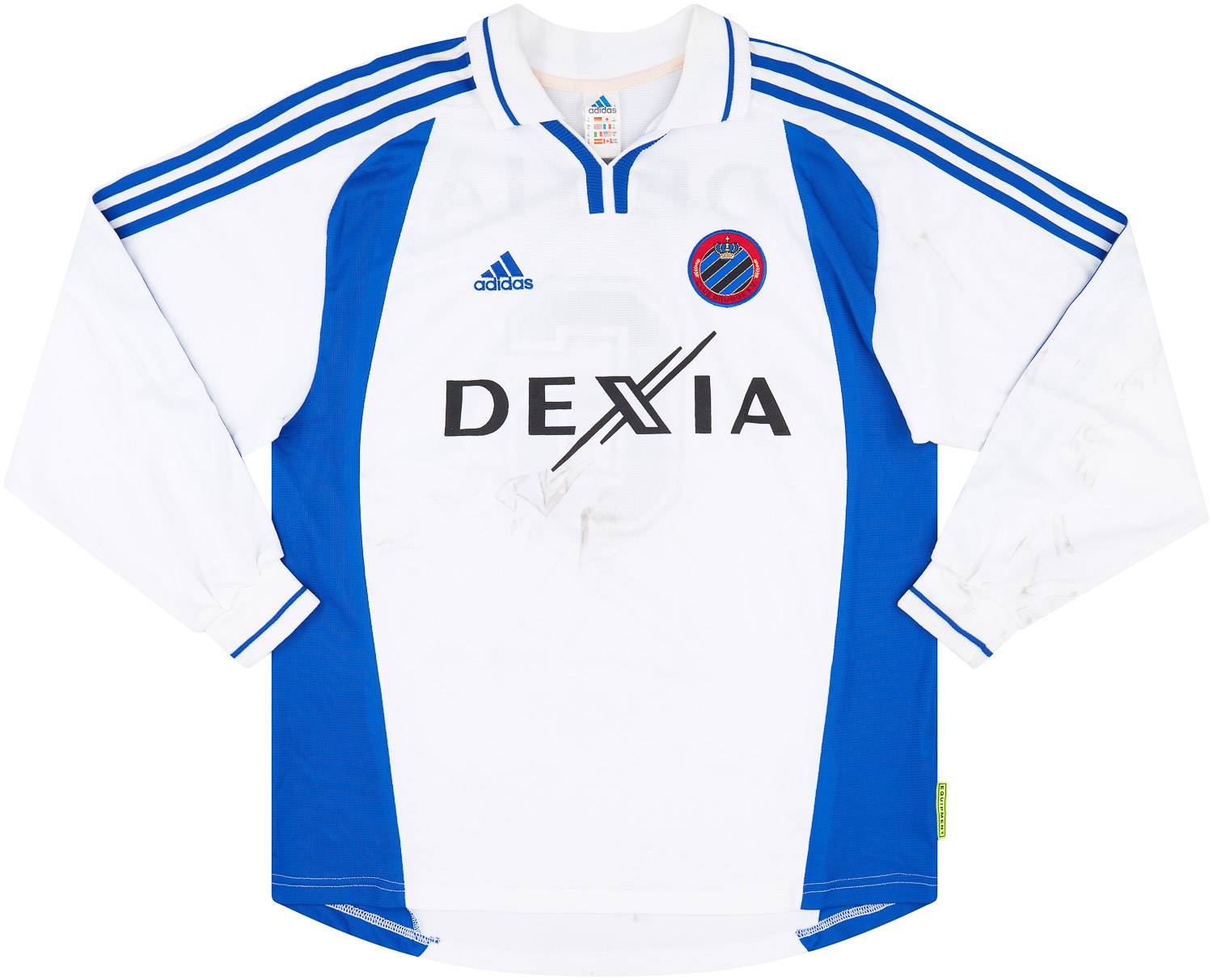 2000-01 Club Brugge Match Issue Away L/S Shirt #6