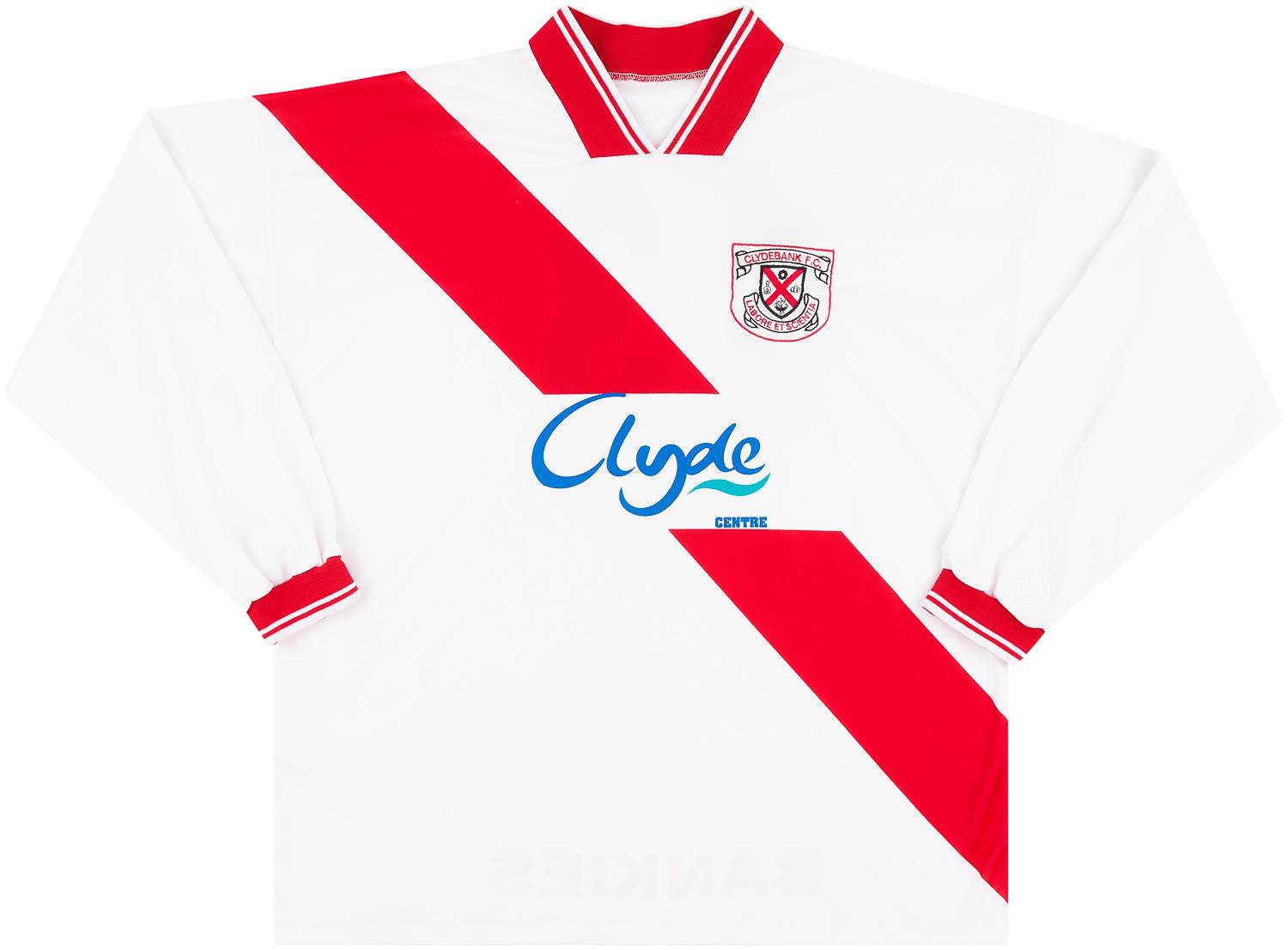 2003-04 Clydebank Match Issue Away L/S Shirt #13