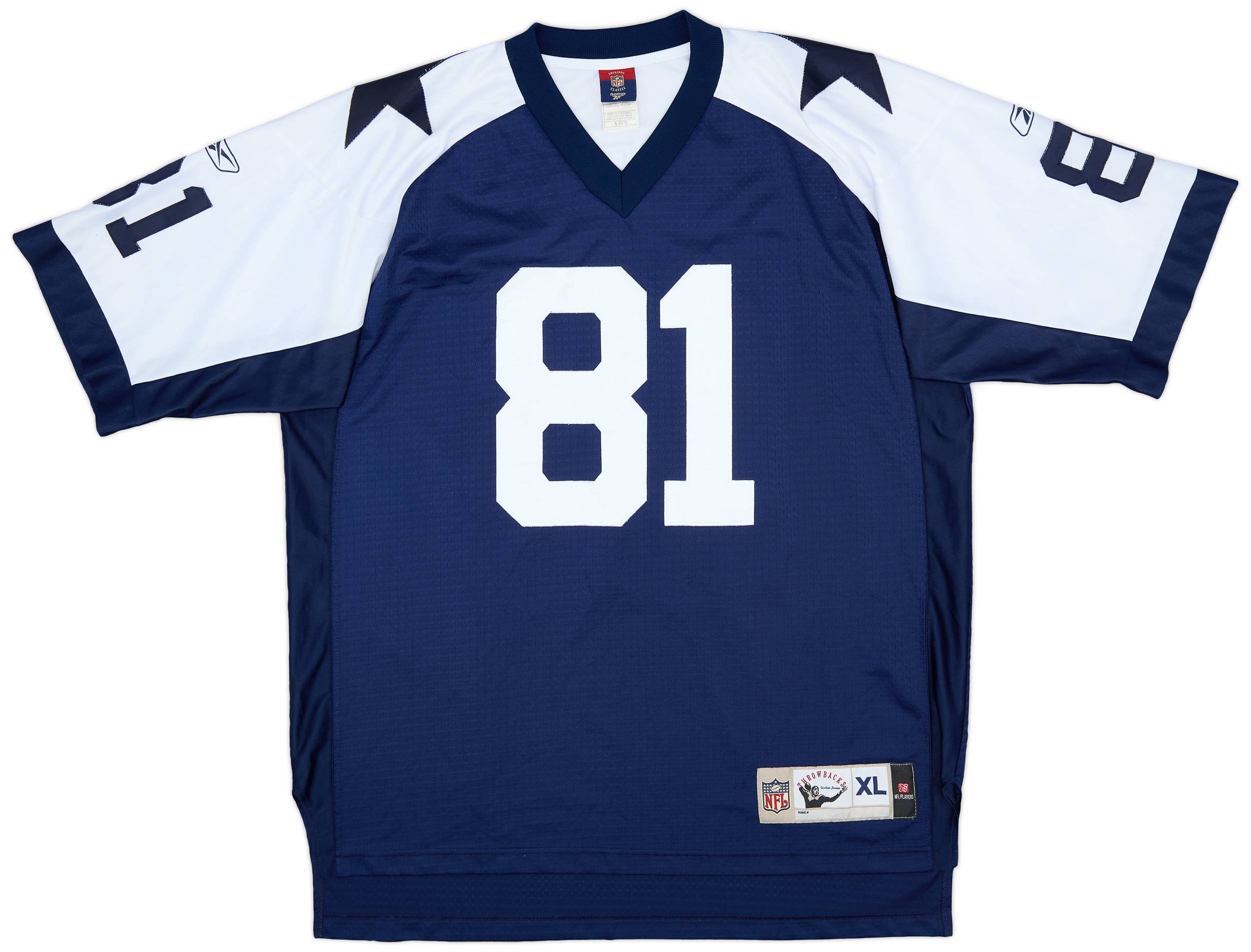 2007 Dallas Cowboys Owens #81 Reebok Premier Throwback Jersey (Good) XL