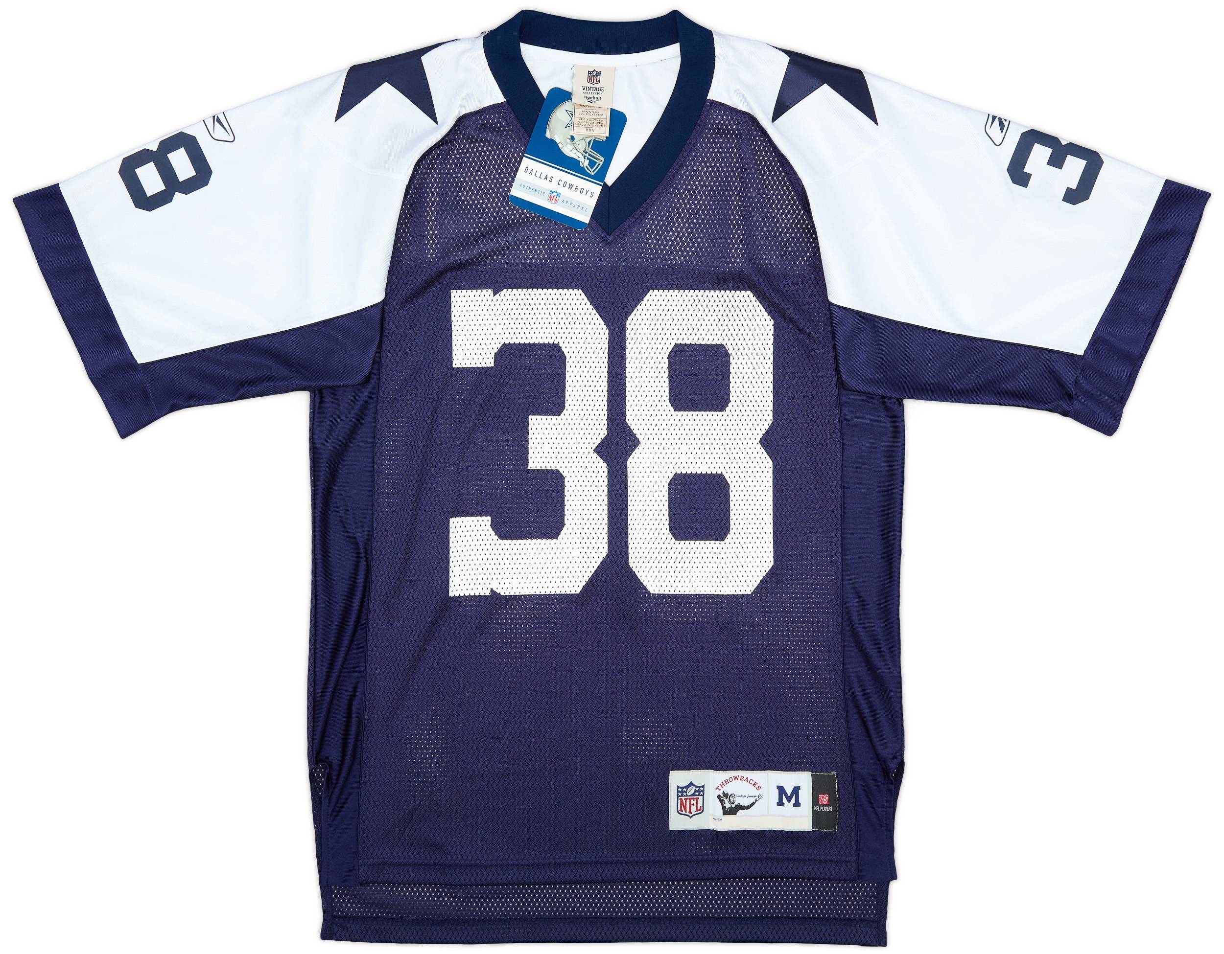 2008 Dallas Cowboys Williams 38 Reebok Throwback Jersey M