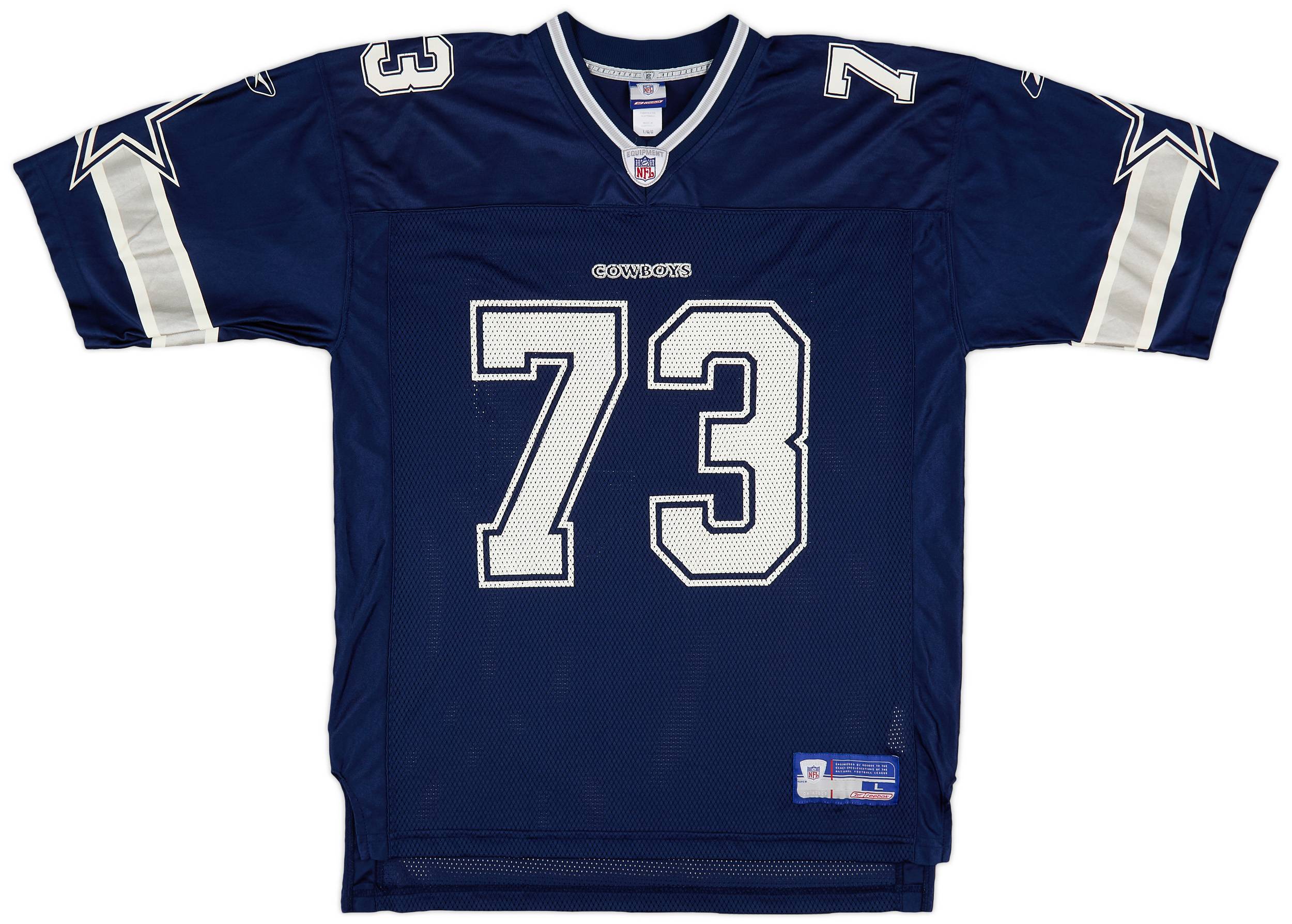 2002-04 Dallas Cowboys Allen #73 Reebok On Field Home Jersey (Excellent) L