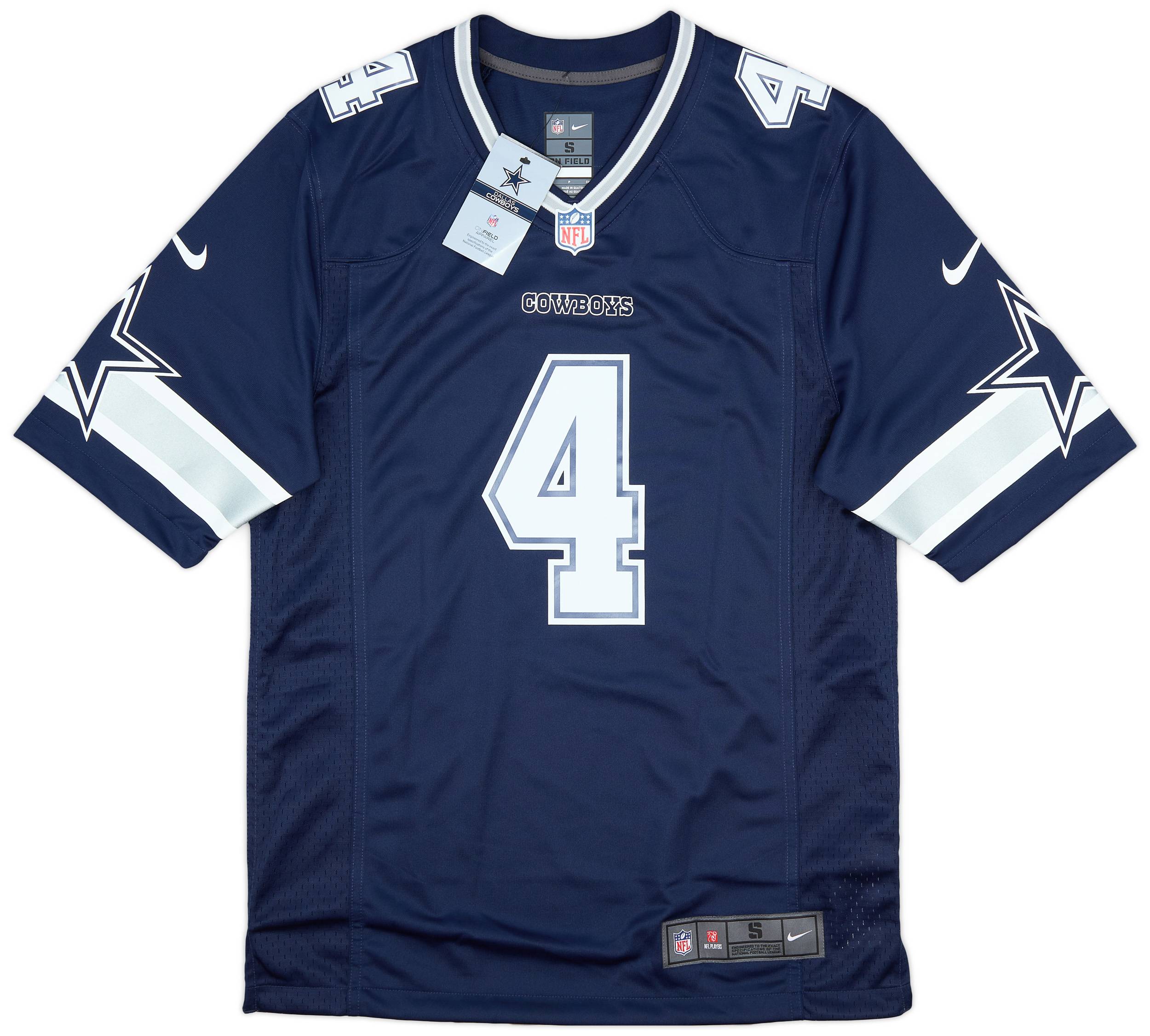 2016 23 Dallas Cowboys Prescott 4 Nike Game Home Jersey S