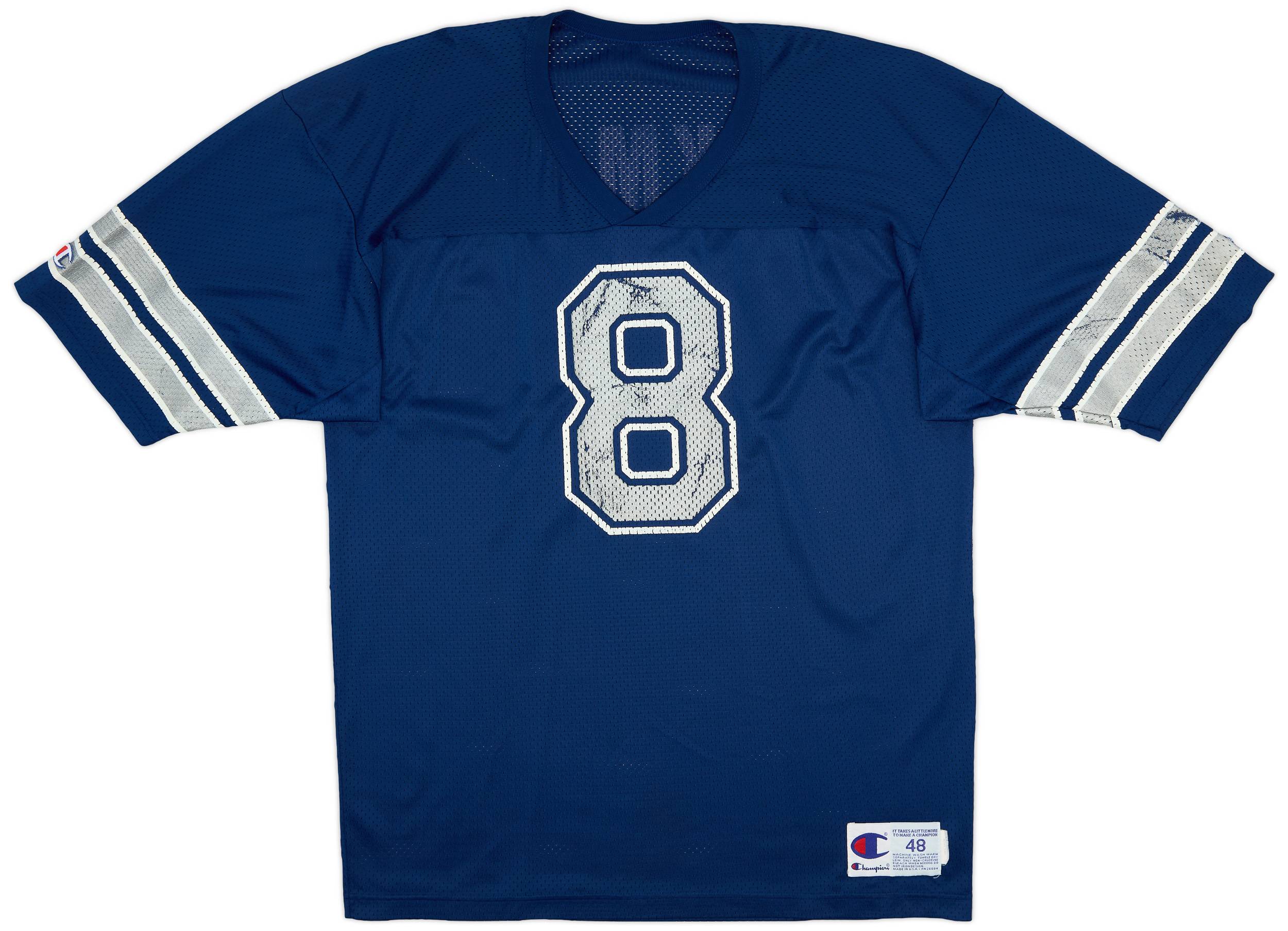 1990 94 Dallas Cowboys Aikman 8 Champion Home Jersey Good XL