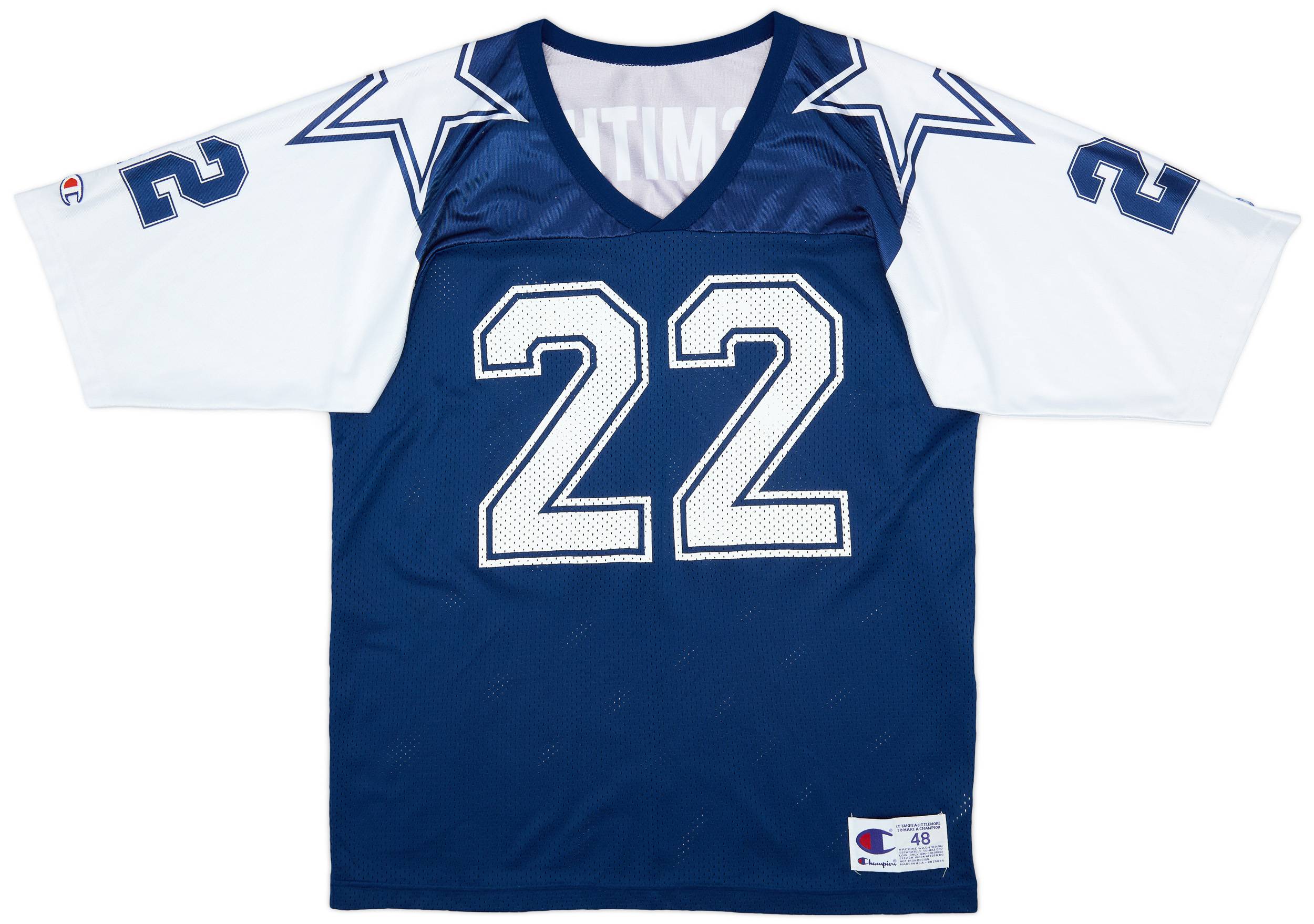 1995 Dallas Cowboys Smith #22 Champion Home Jersey (Excellent) XL