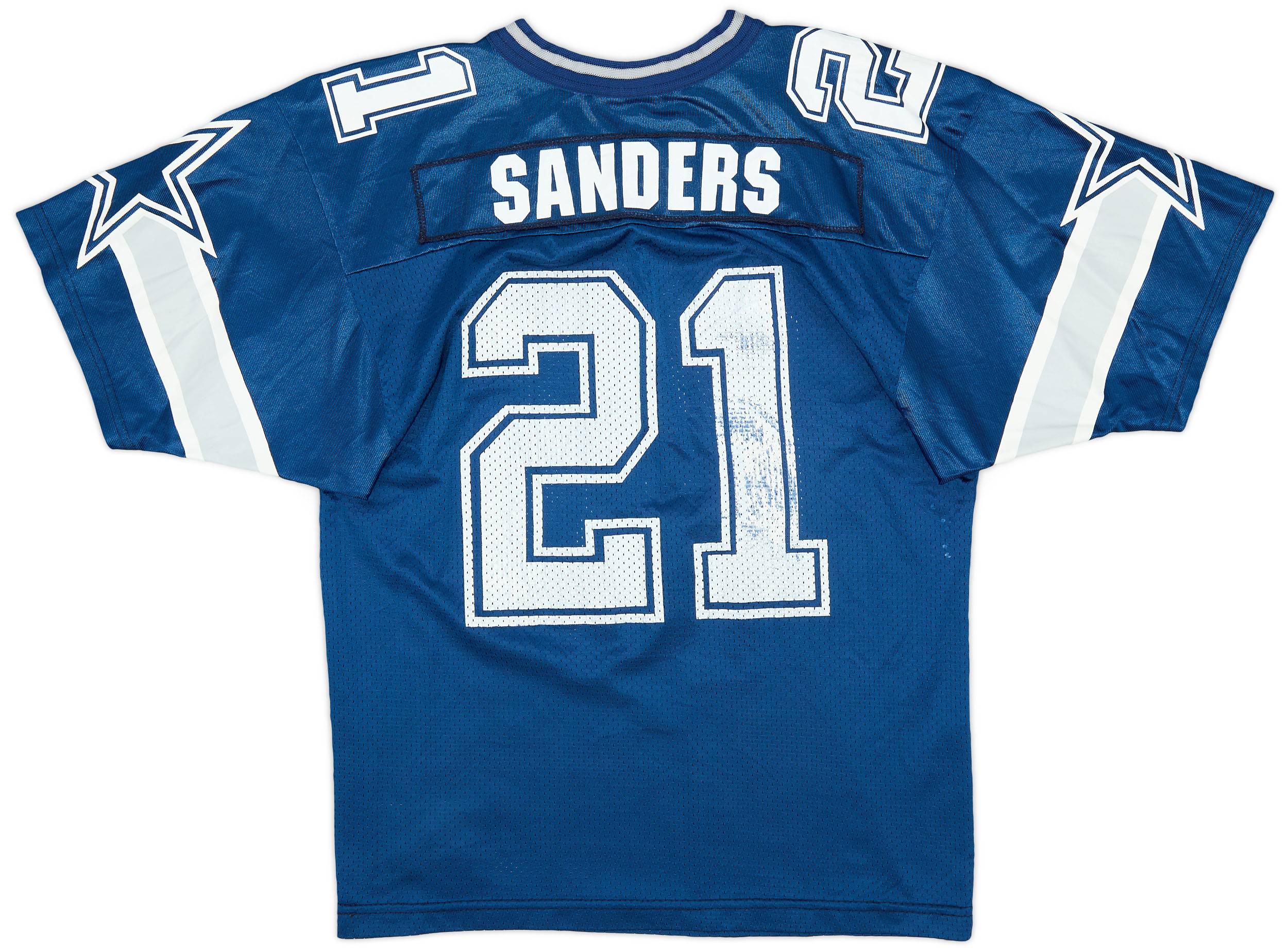 1996-97 Dallas Cowboys Sanders #21 Wilson Home Jersey (Good