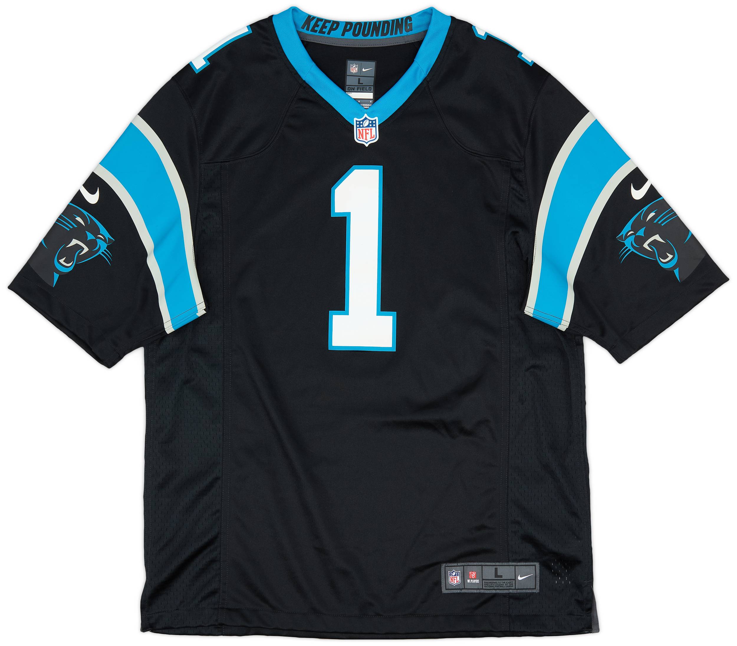 2012 19 Carolina Panthers Newton 1 Nike Game Home Jersey Excellent L