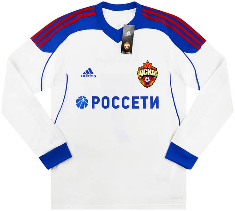 2013-14 CSKA Moscow Player Issue Away Domestic L/S Shirt