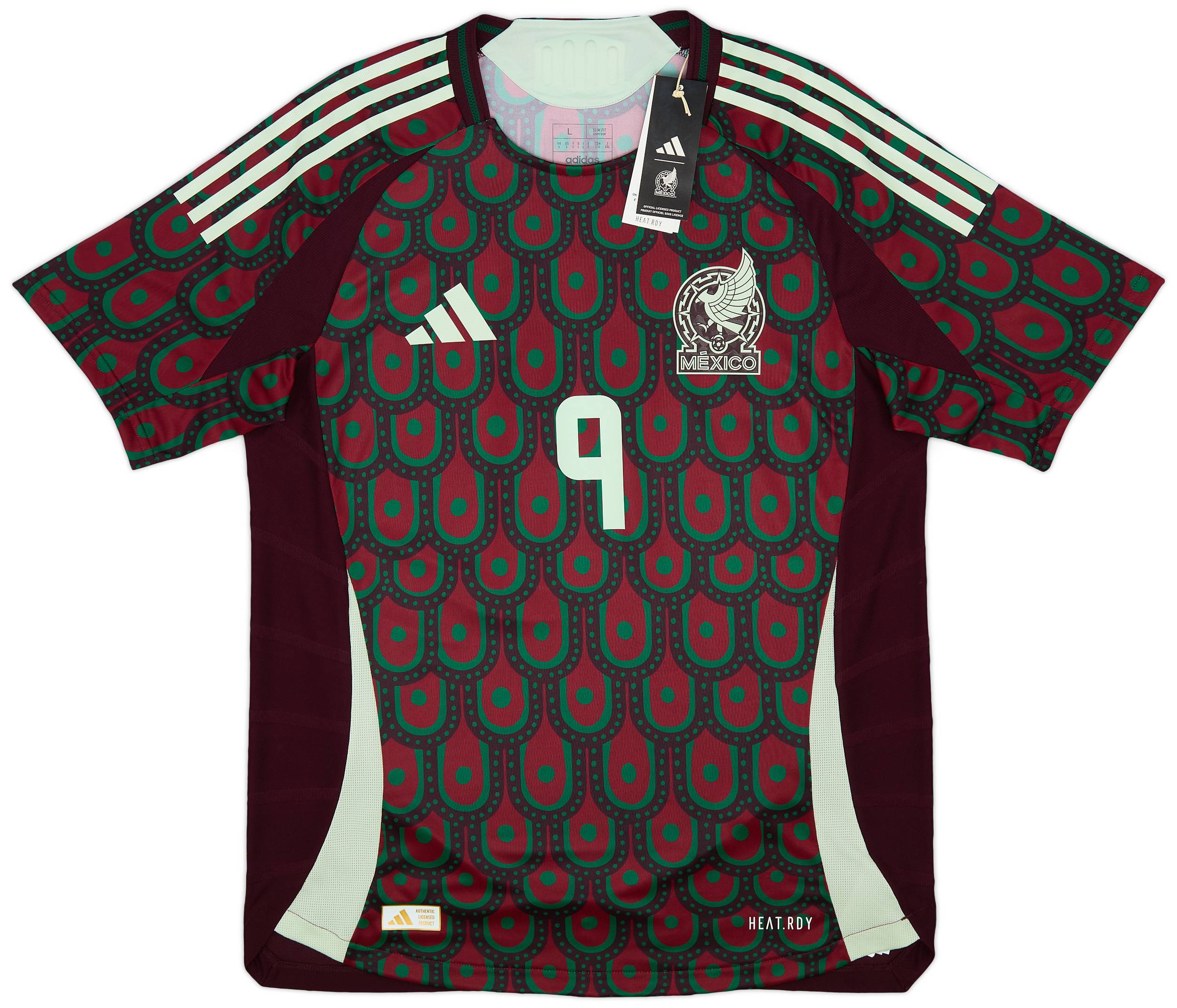 2024-25 Mexico Authentic Home Shirt Raul #9