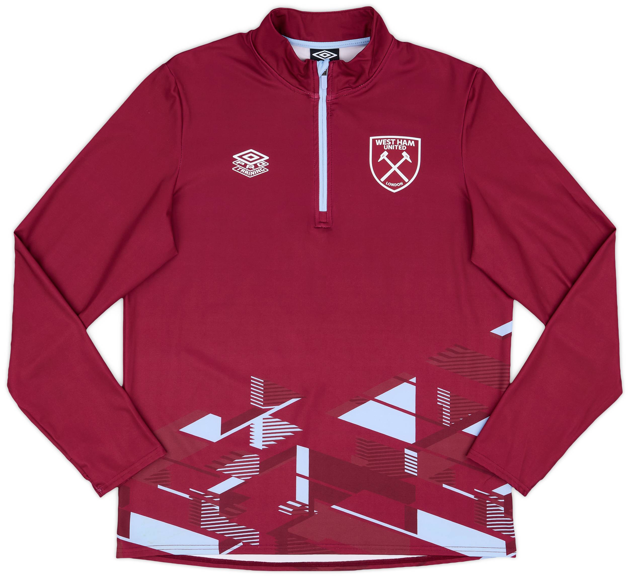 2023-24 West Ham Umbro 1/4 Zip Training Top - 9/10 - (XL)