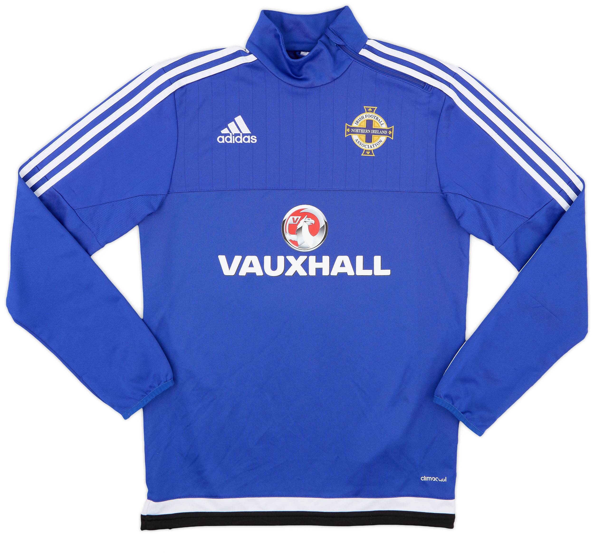 2015-16 Northern Ireland adidas 1/4 Zip Drill Top - 9/10 - (S)