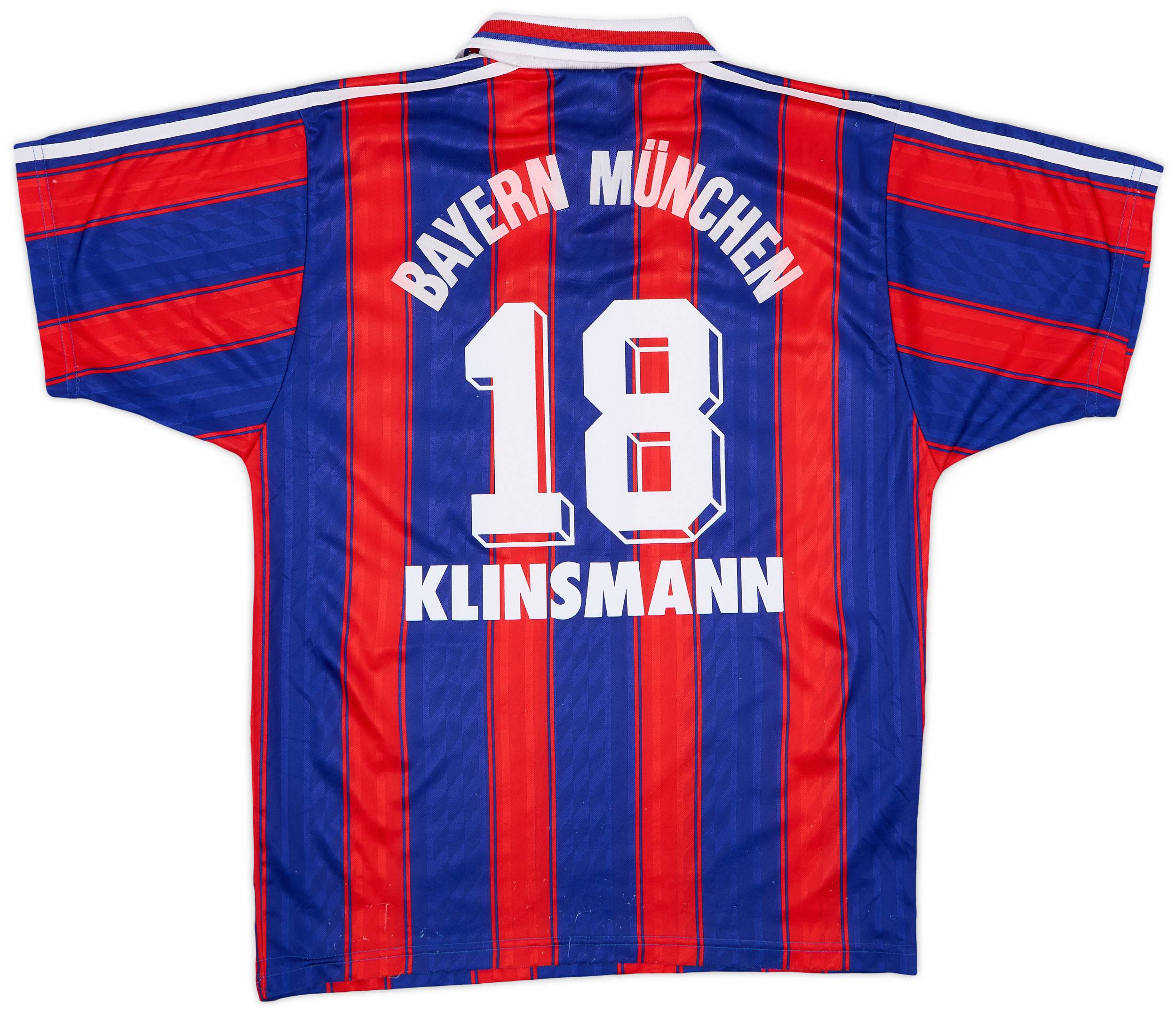 1995-97 Bayern Munich Home Shirt Klinsmann #18 - 6/10 - (S)