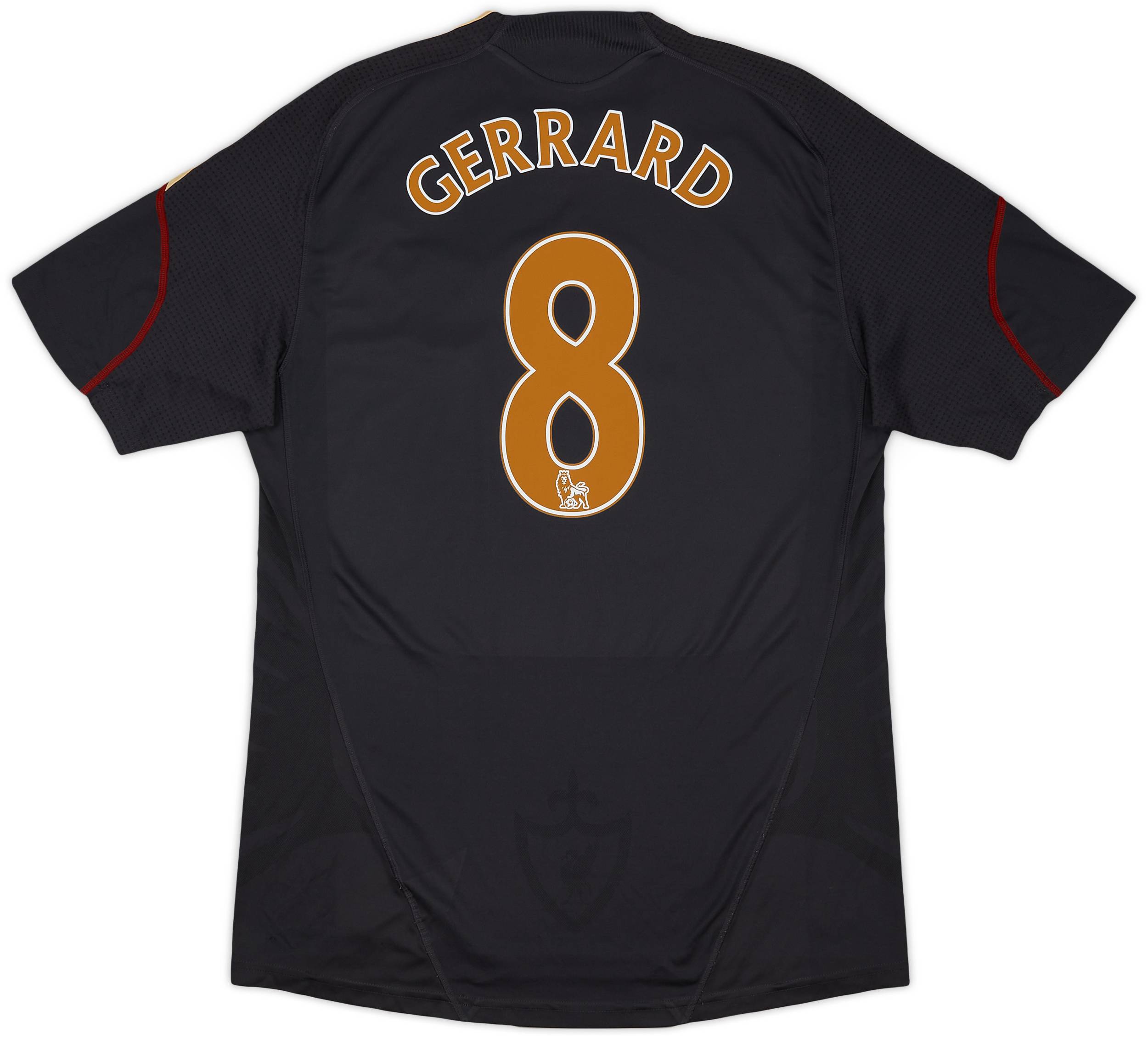 2009-10 Liverpool Away Shirt Gerrard #8 - 5/10 - (L)