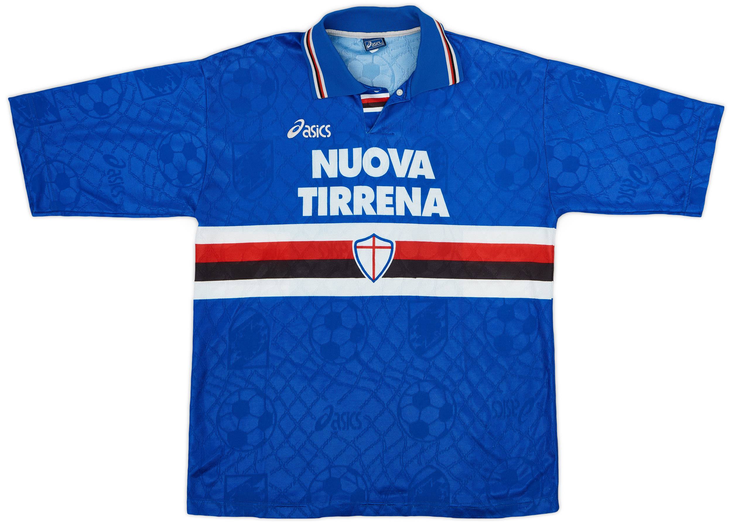 1995-96 Sampdoria Asics Training Shirt - 8/10 - (L)