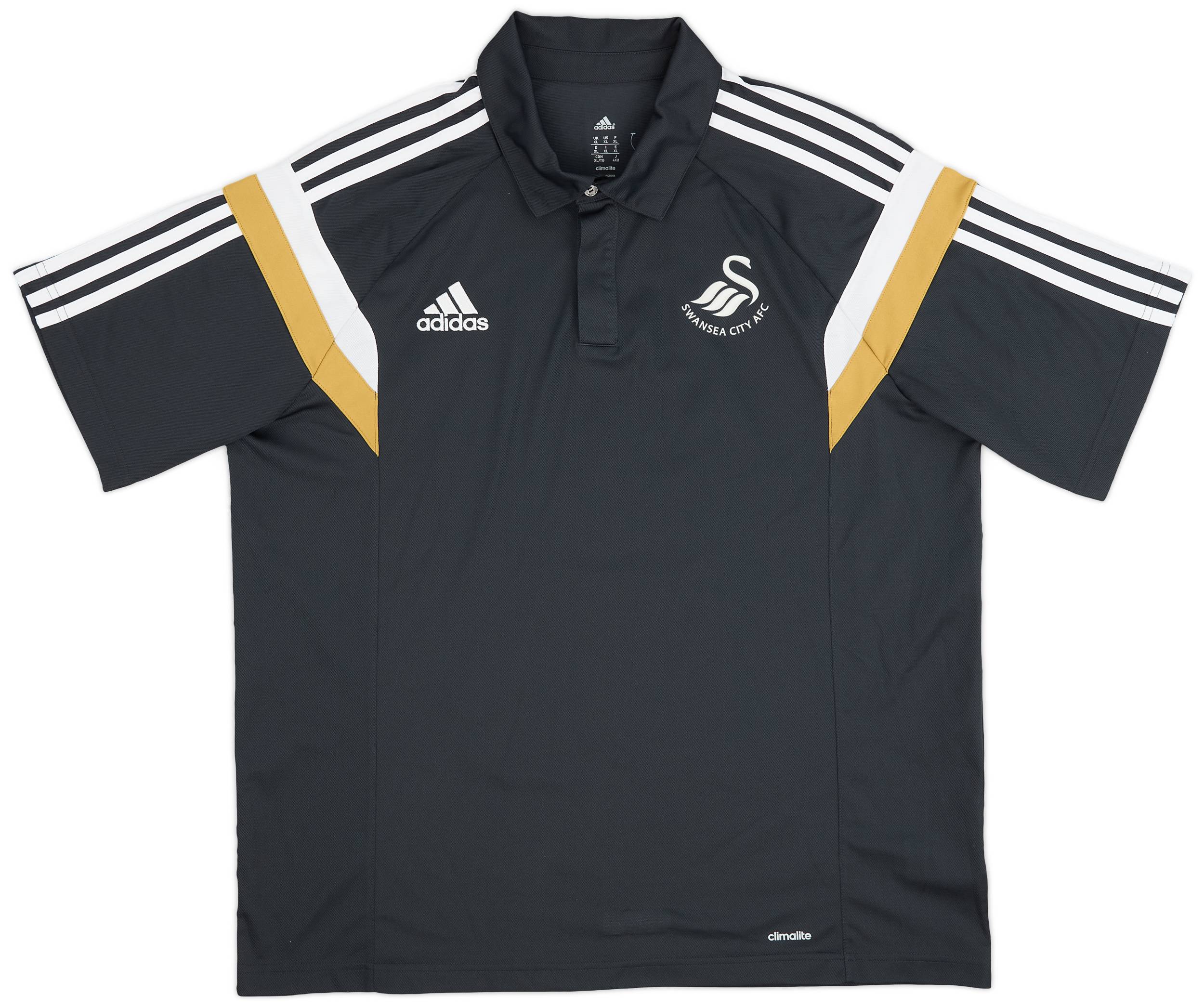 2014-15 Swansea City adidas Polo Shirt - 7/10 - (XL)