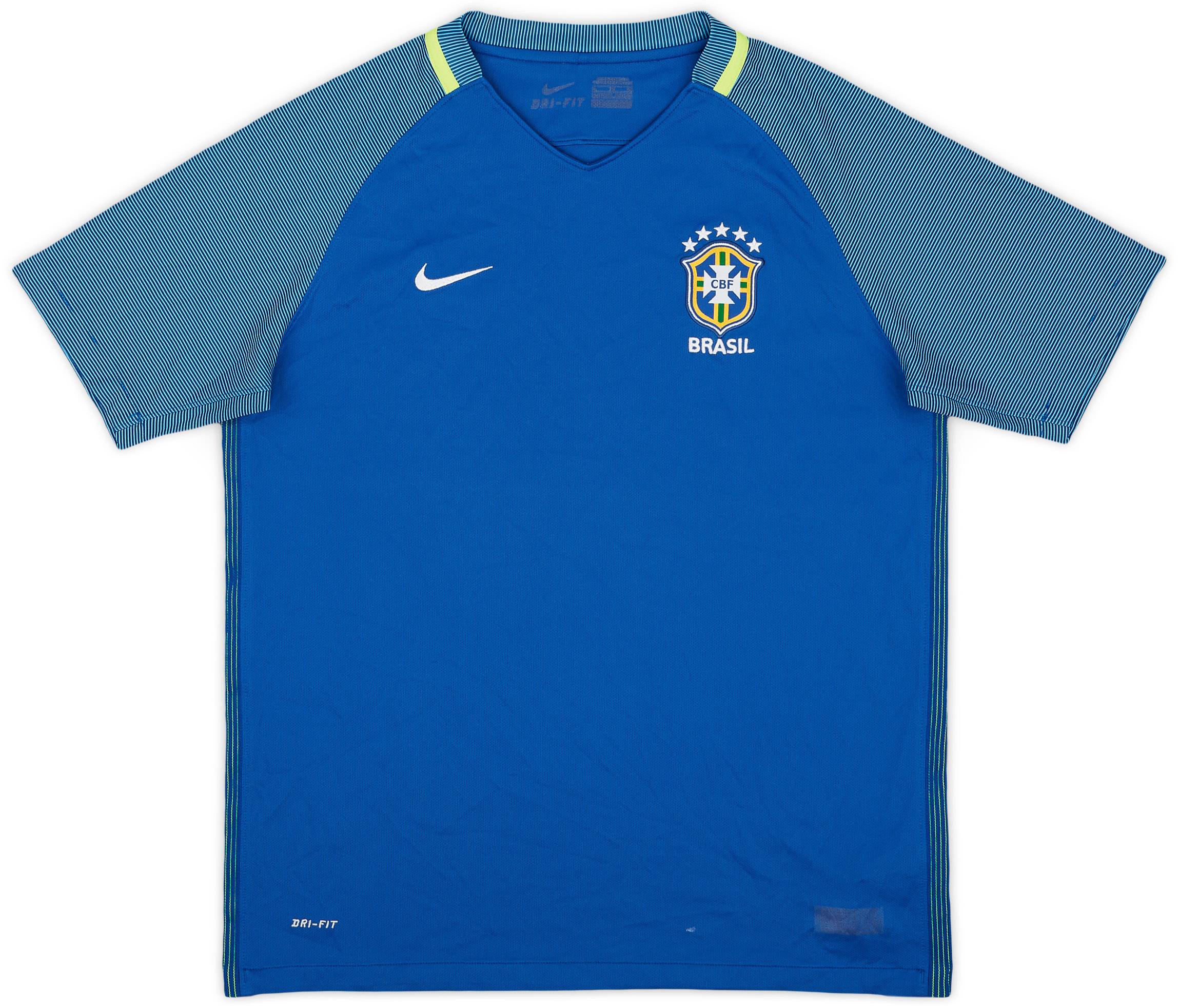 2016-17 Brazil Away Shirt - 7/10 - (XL.Boys)