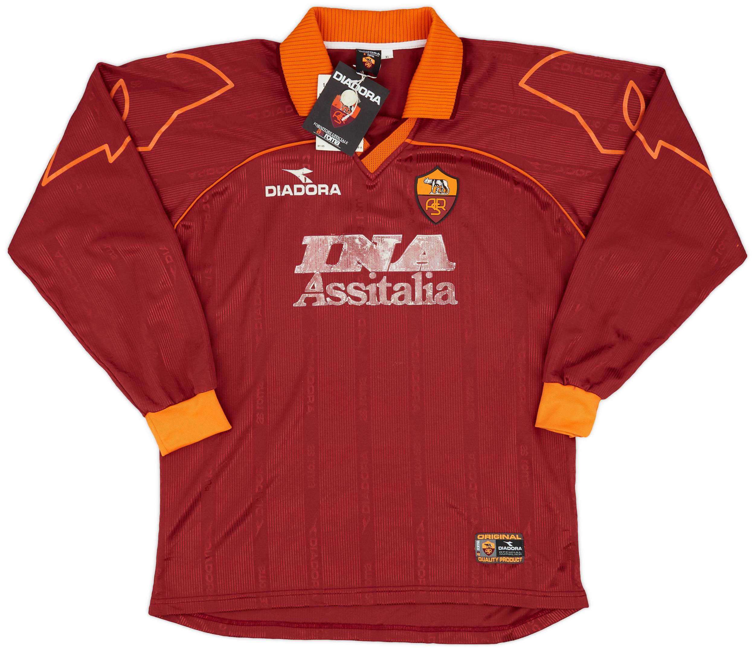 2000-01 Roma Home Shirt Nakata #8 - 6/10 - (S)