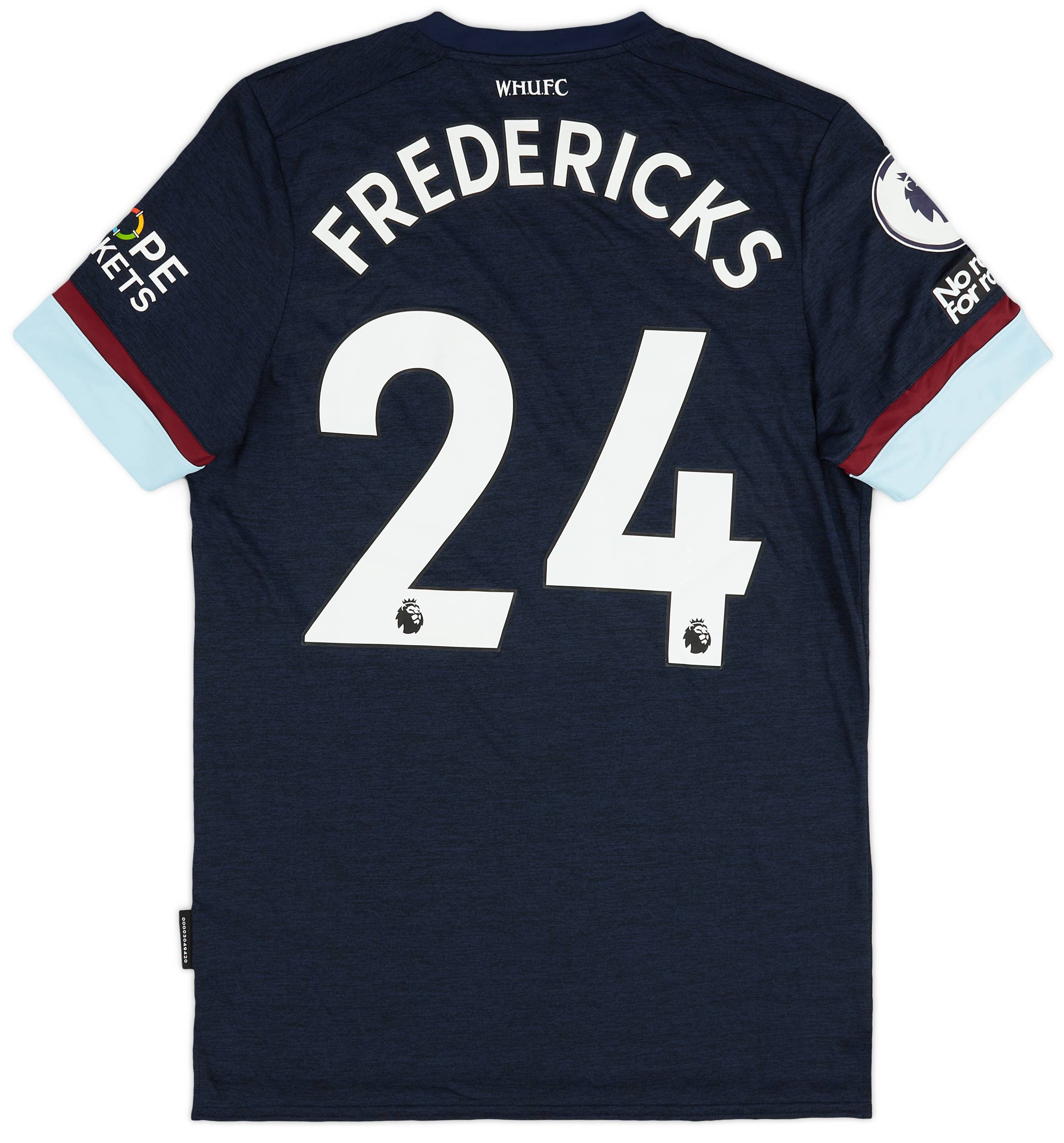 2021-22 West Ham Match Issue Third Shirt Fredericks #24