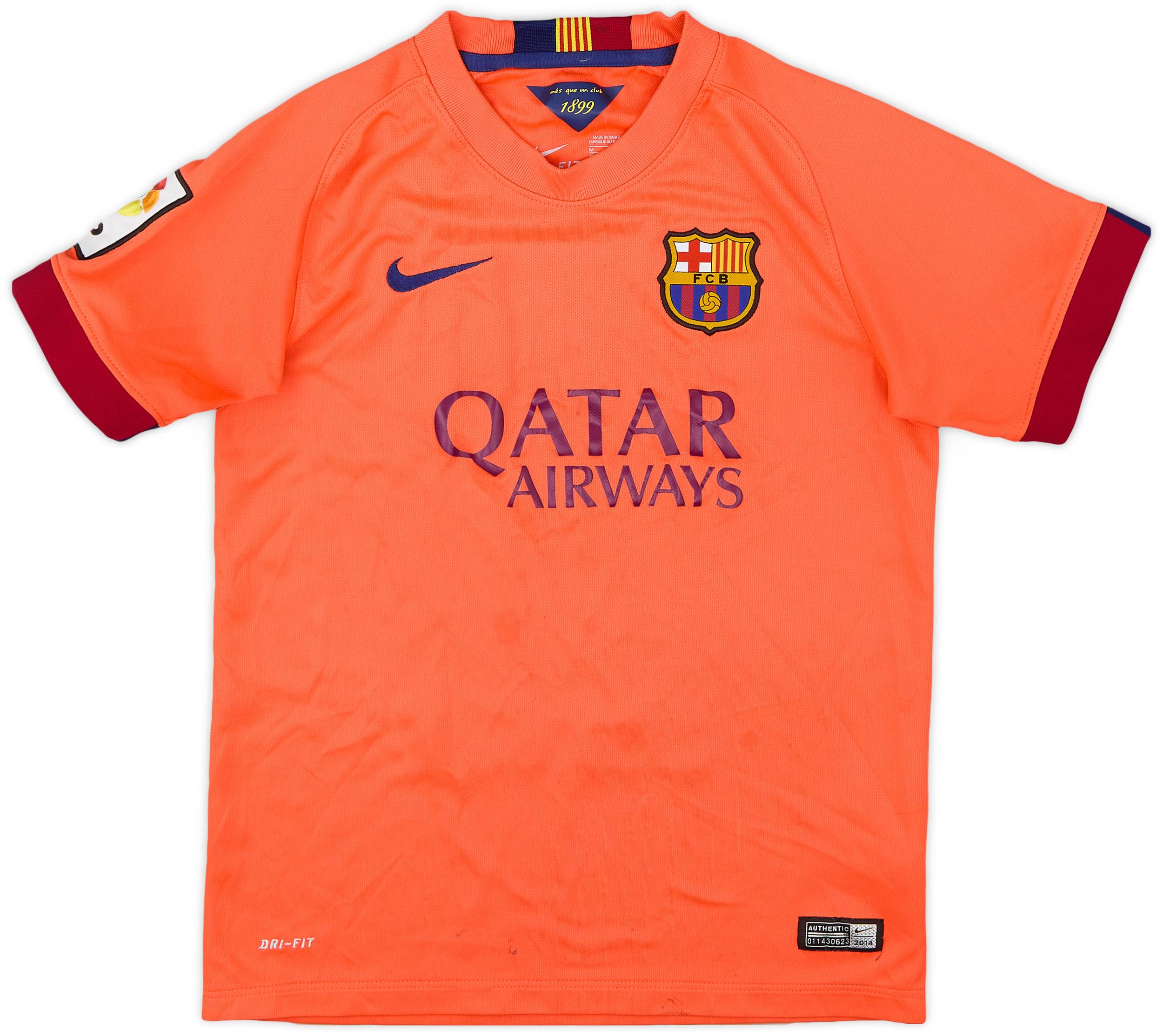 2014-15 Barcelona Away Shirt - 8/10 - (M.Boys)