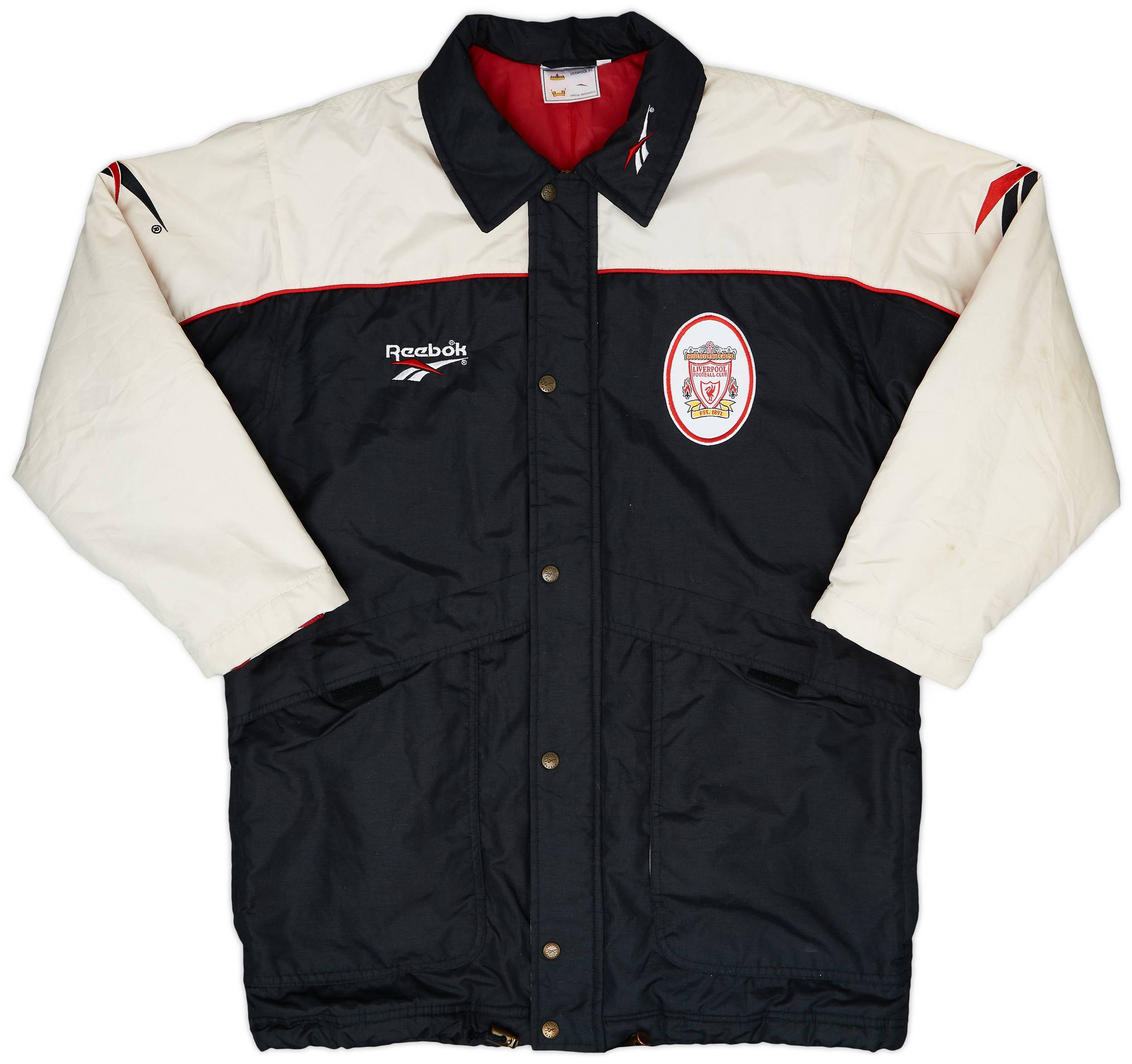 1996-97 Liverpool Reebok Padded Bench Coat - 6/10 - (S)