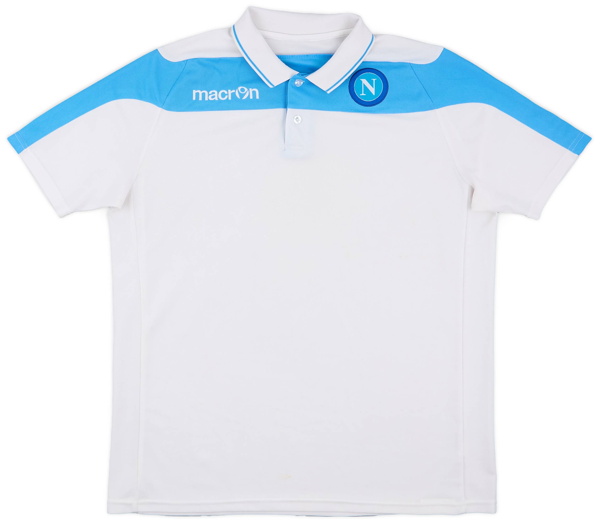 2013-14 Napoli Macron Polo Shirt - 5/10 - (XXL)
