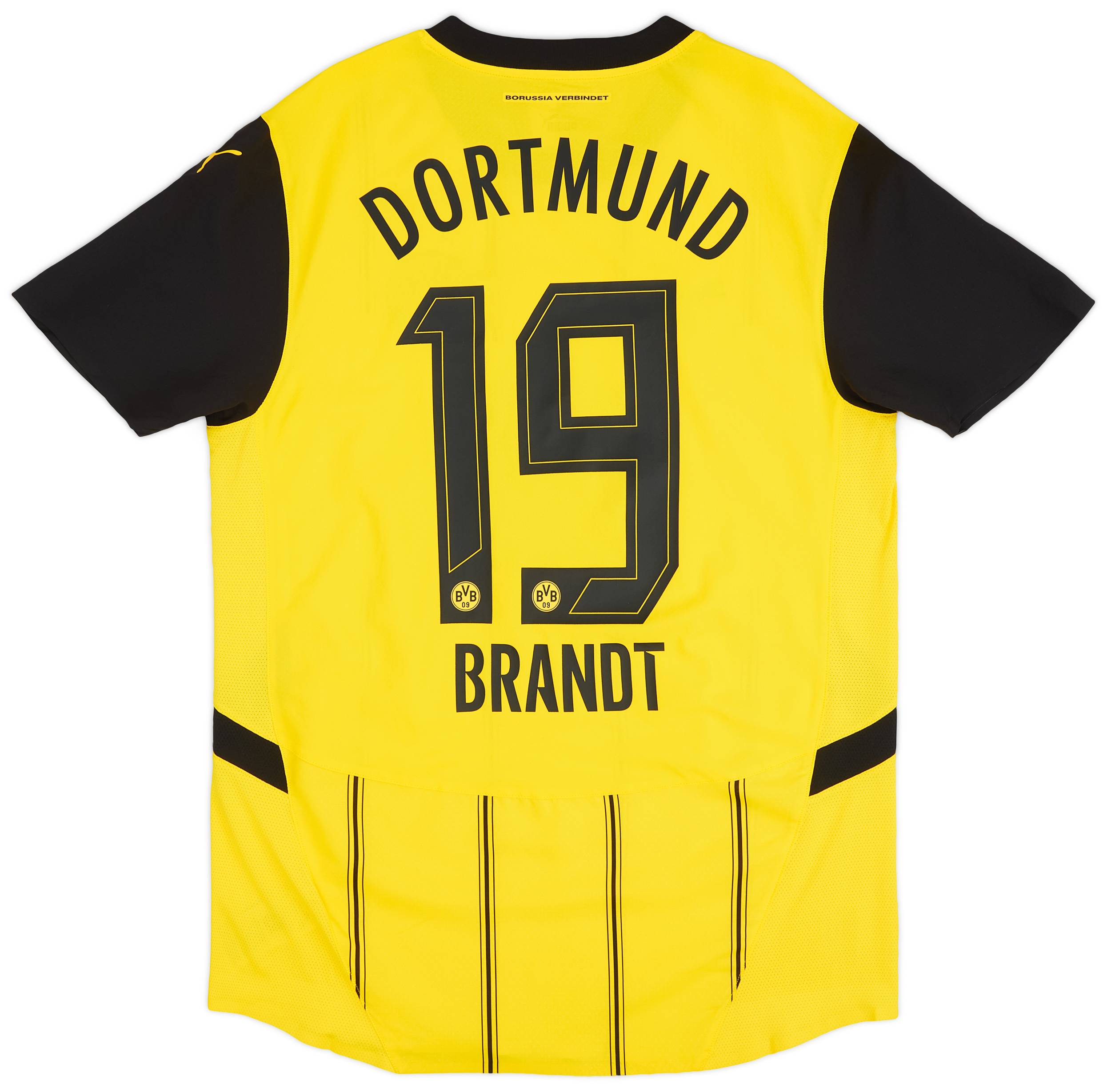 2024-25 Borussia Dortmund Authentic Home Shirt Brandt #19