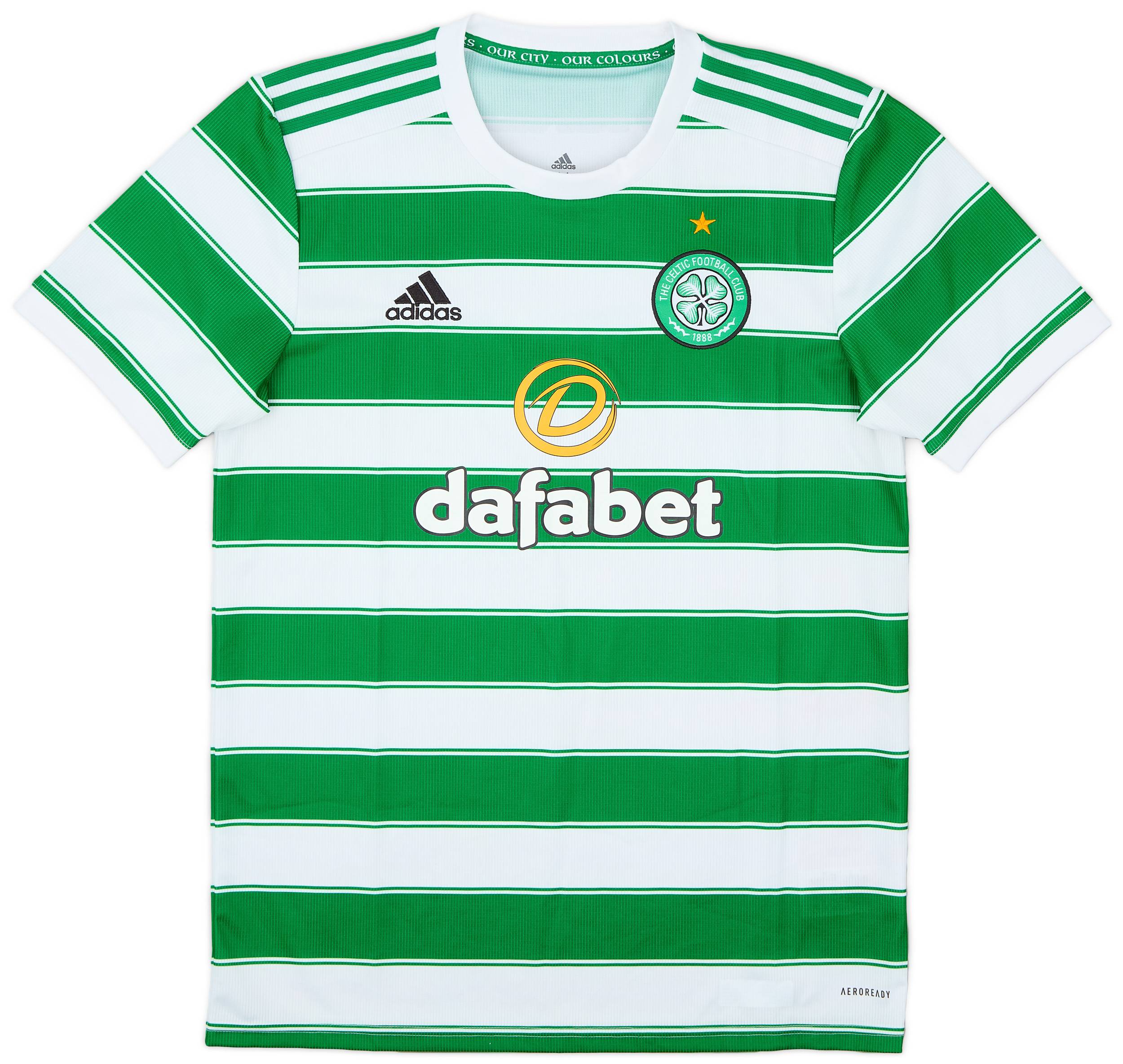 2021-22 Celtic Home Shirt - 9/10 - (M)